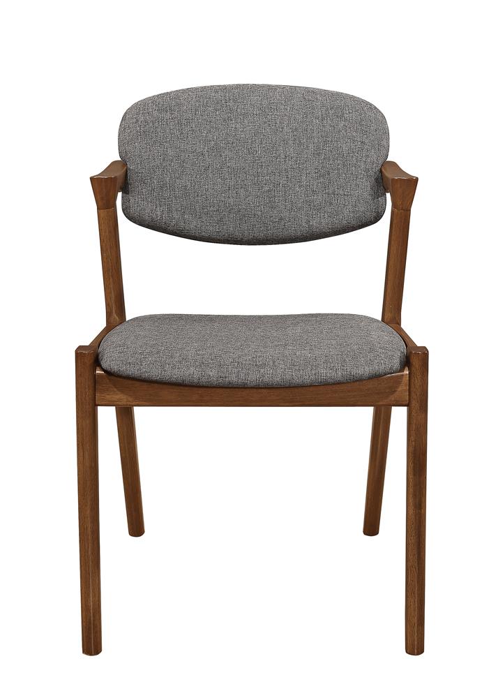 Malone Gray/Dark Walnut Dining Side Chairs, Set of 2 - 105352 - Bien Home Furniture & Electronics