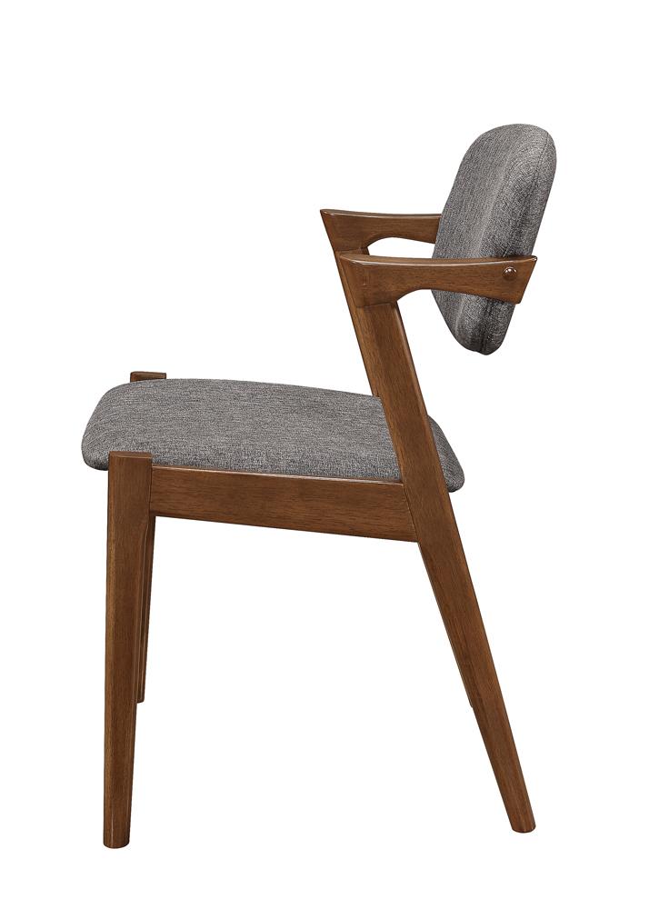 Malone Gray/Dark Walnut Dining Side Chairs, Set of 2 - 105352 - Bien Home Furniture & Electronics