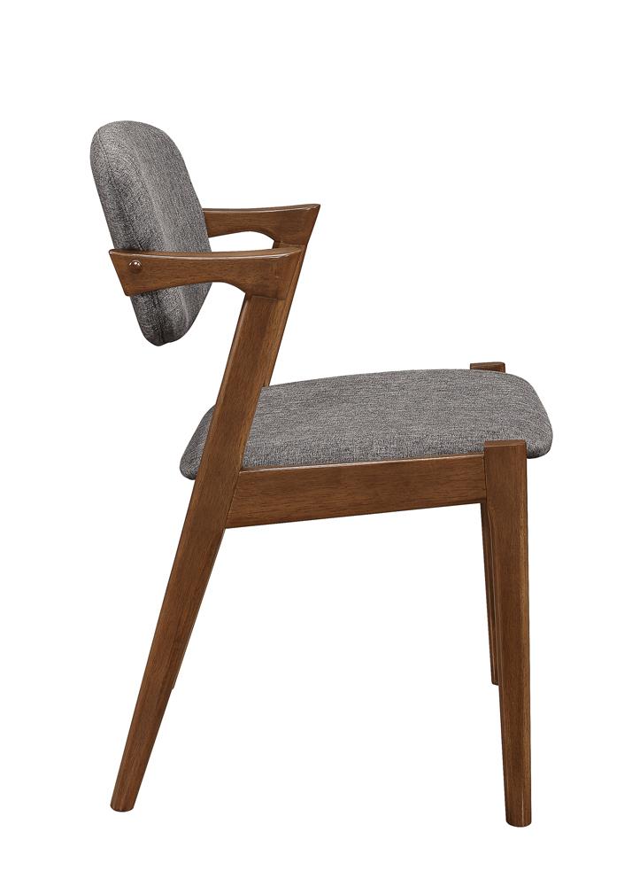 Malone Gray/Dark Walnut Dining Side Chairs, Set of 2 - 105352 - Bien Home Furniture & Electronics