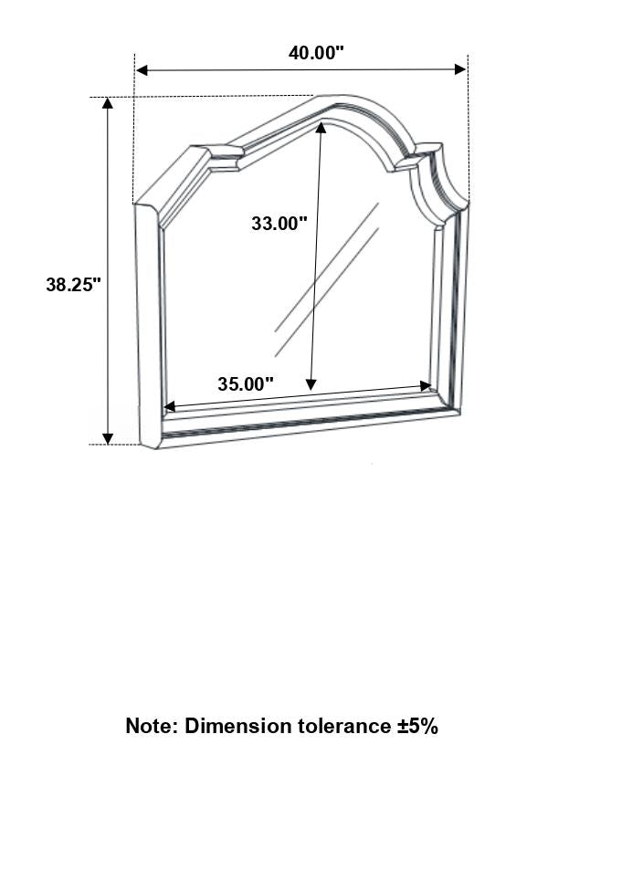 Manchester Wheat Mirror - 222894 - Bien Home Furniture &amp; Electronics