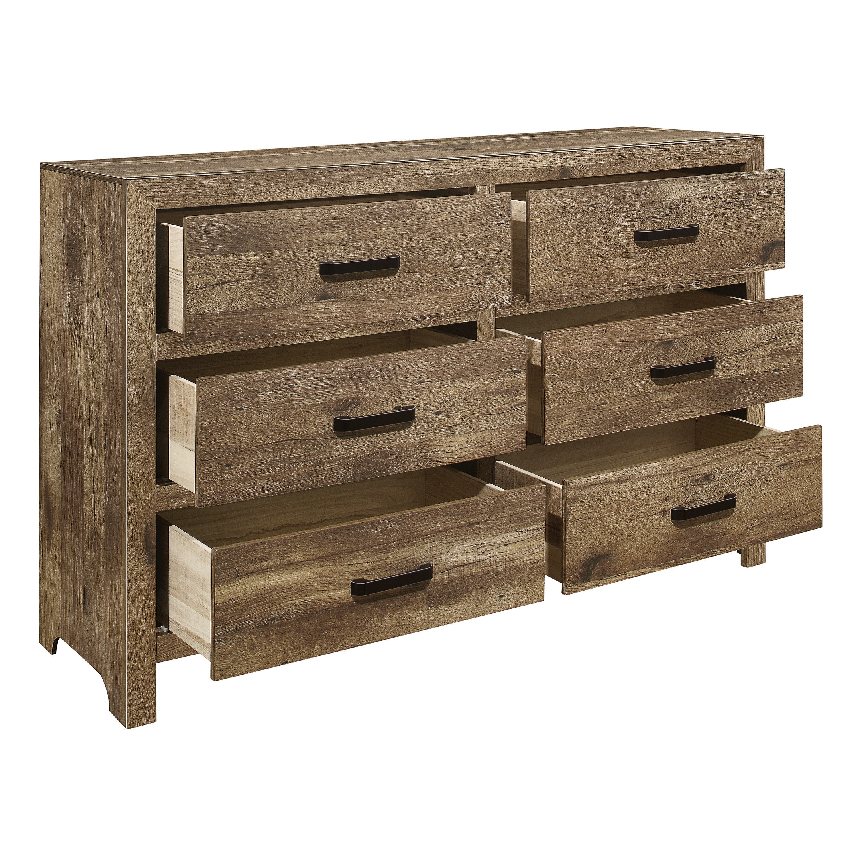 Mandan Weathered Pine Dresser - 1910-5 - Bien Home Furniture & Electronics