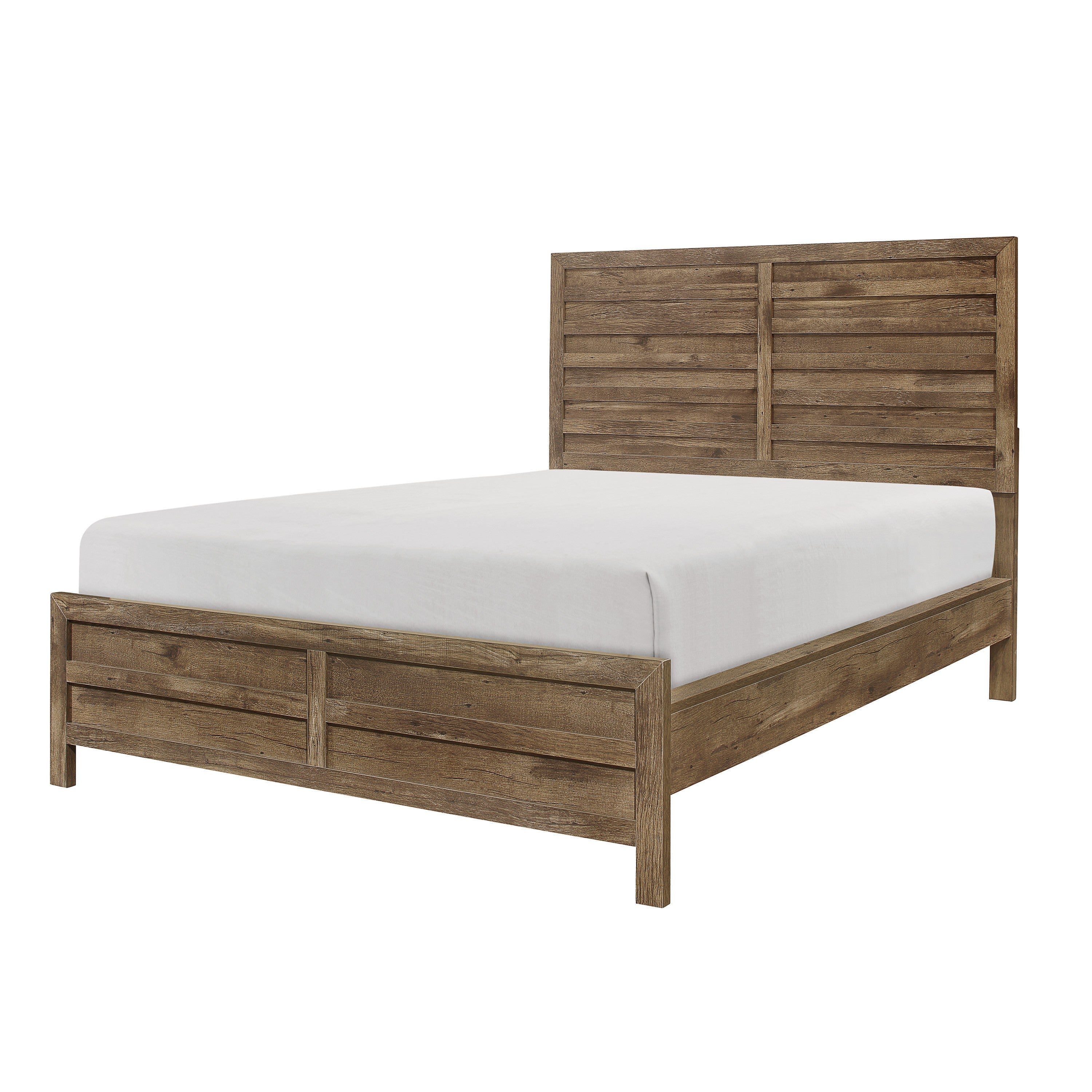 Mandan Weathered Pine Panel Bedroom Set - SET | 1910-3 | 1910-5 | 1910-6 | 1910-4 | 1910-9 | 1910K-1 | 1910K-2 - Bien Home Furniture & Electronics