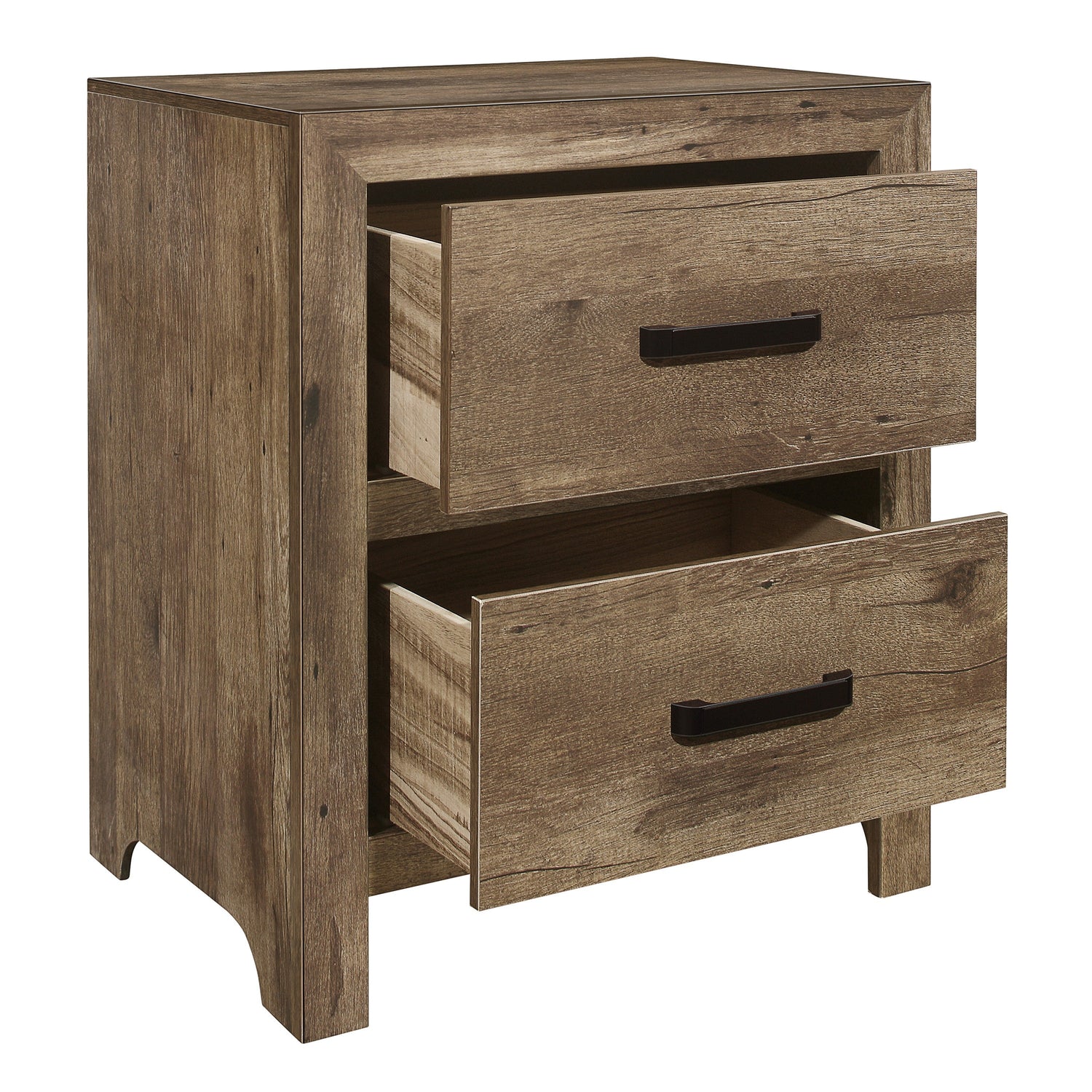 Mandan Weathered Pine Panel Bedroom Set - SET | 1910-3 | 1910-5 | 1910-6 | 1910-4 | 1910-9 | 1910K-1 | 1910K-2 - Bien Home Furniture & Electronics