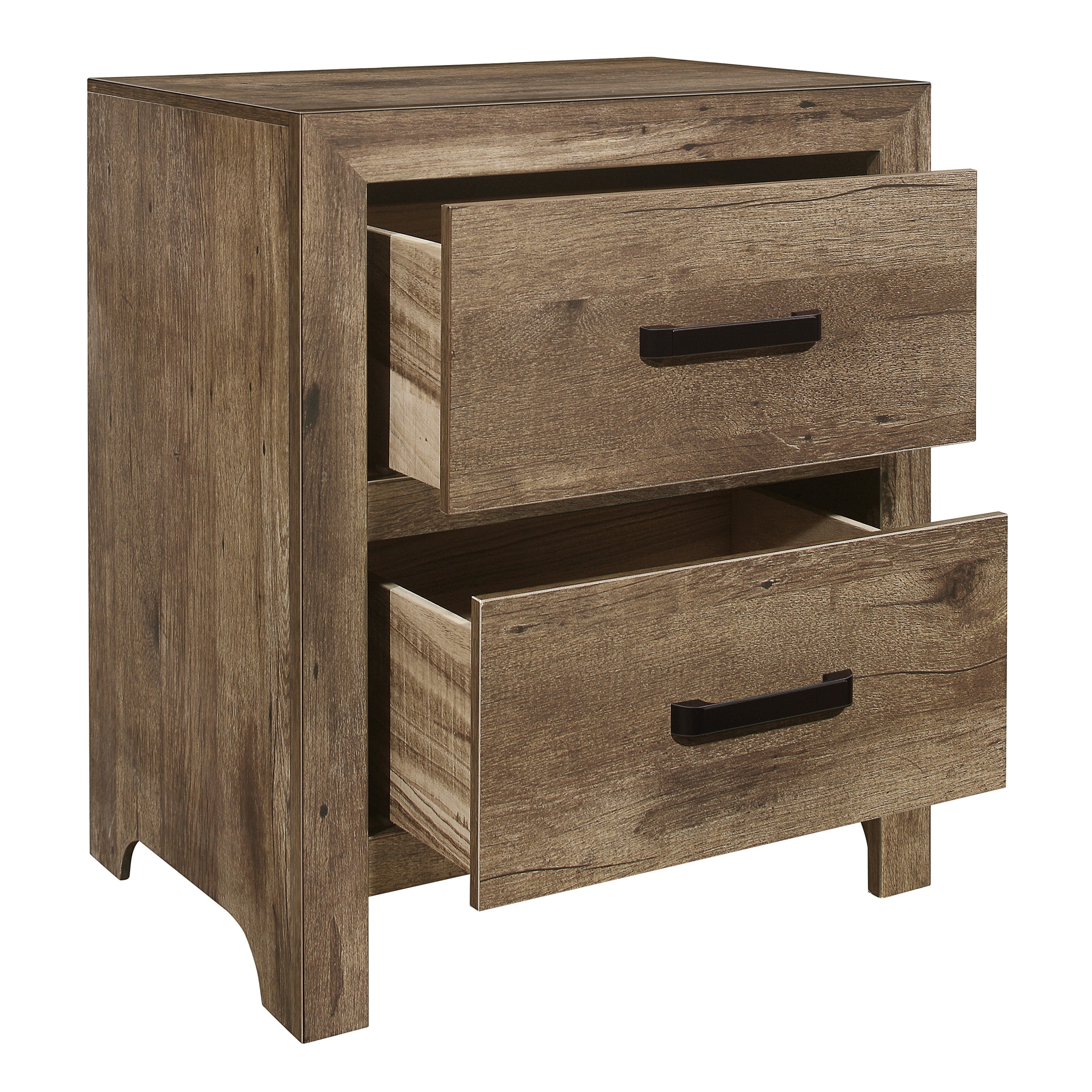 Mandan Weathered Pine Panel Bedroom Set - SET | 1910-3 | 1910-5 | 1910-6 | 1910-4 | 1910-9 | 1910K-1 | 1910K-2 - Bien Home Furniture & Electronics