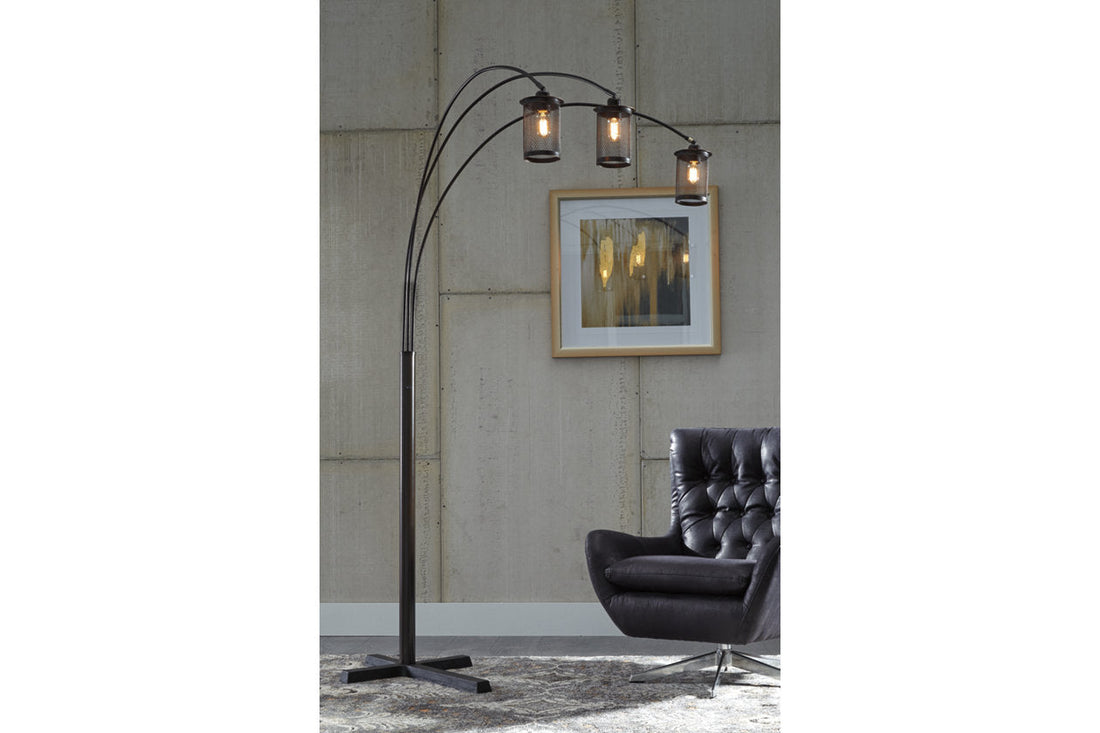 Maovesa Bronze Floor Lamp - L725109 - Bien Home Furniture &amp; Electronics
