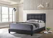 Mapes Tufted Upholstered Eastern King Bed Charcoal - 305746KE - Bien Home Furniture & Electronics