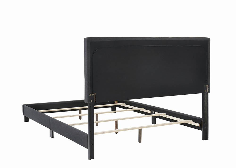 Mapes Tufted Upholstered Eastern King Bed Charcoal - 305746KE - Bien Home Furniture & Electronics