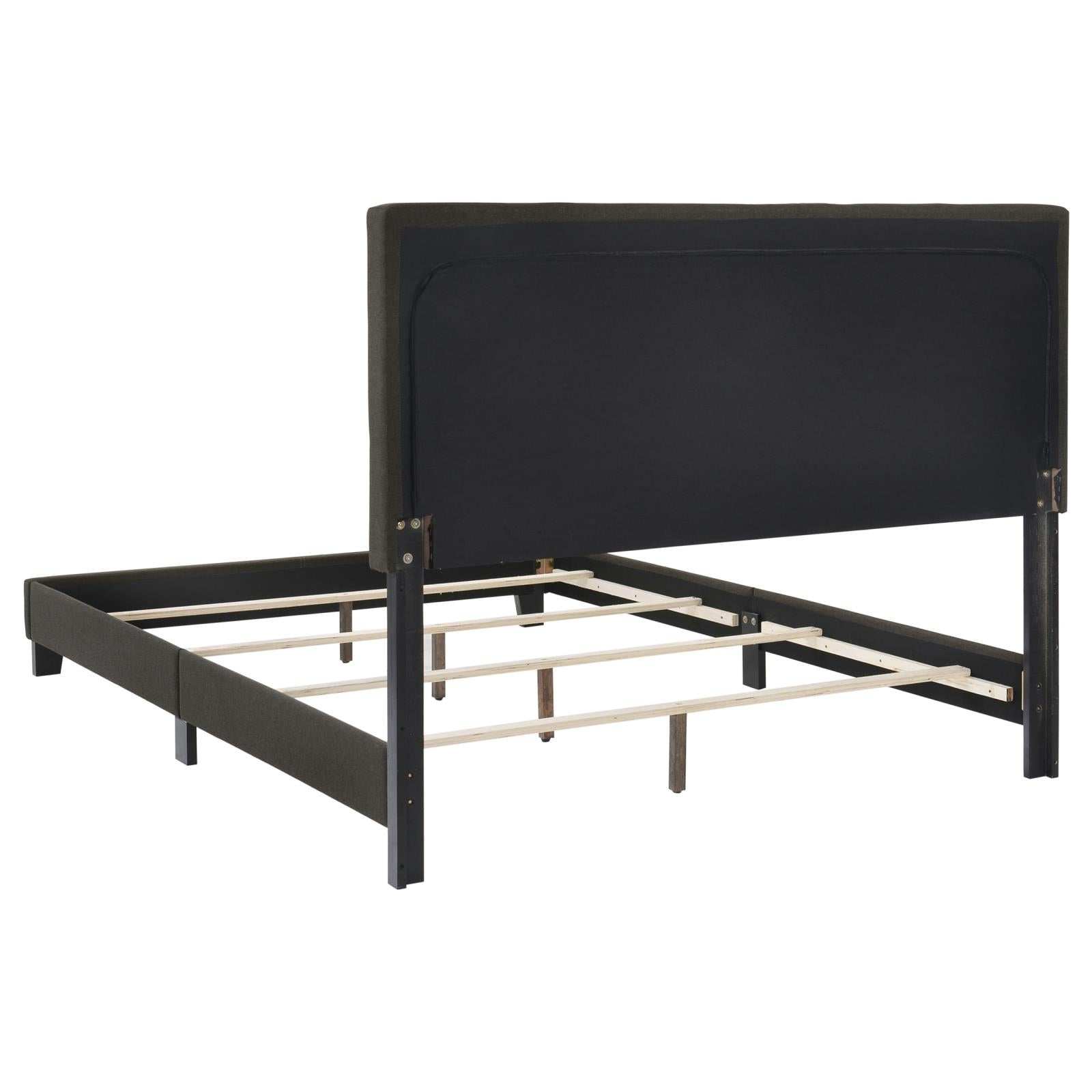 Mapes Tufted Upholstered Eastern King Bed Charcoal - 305746KE - Bien Home Furniture & Electronics