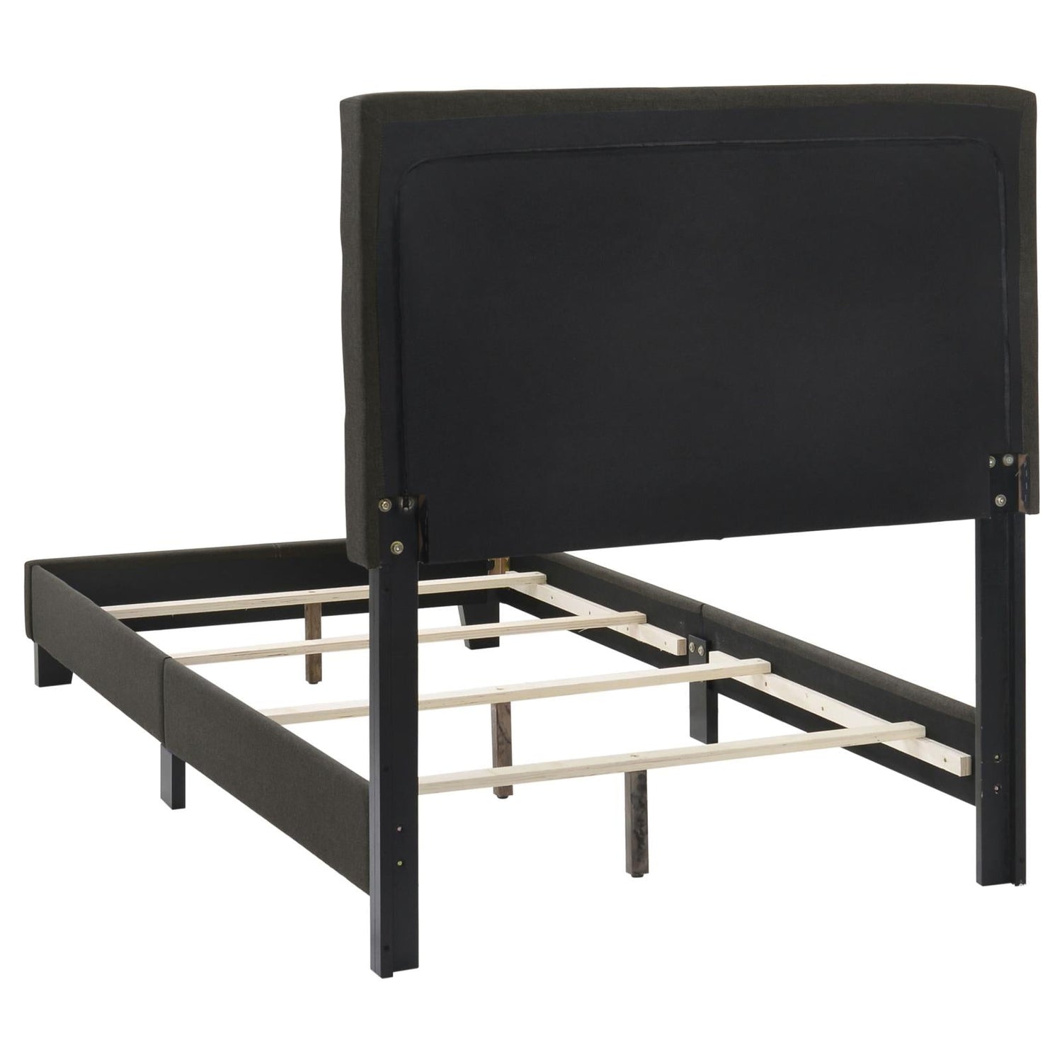 Mapes Tufted Upholstered Twin Bed Charcoal - 305746T - Bien Home Furniture & Electronics