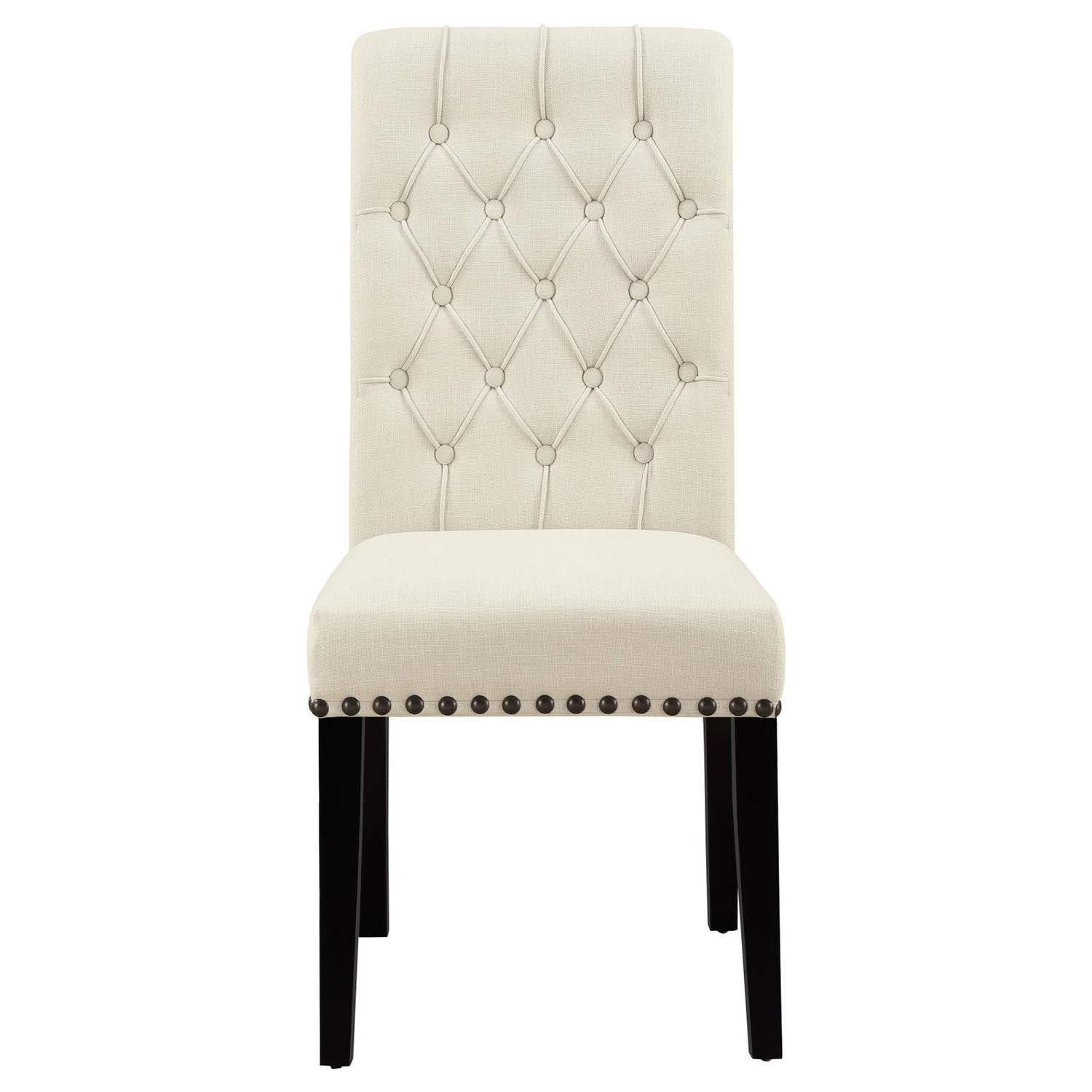 Mapleton Beige Tufted Back Upholstered Side Chairs, Set of 2 - 190162 - Bien Home Furniture & Electronics