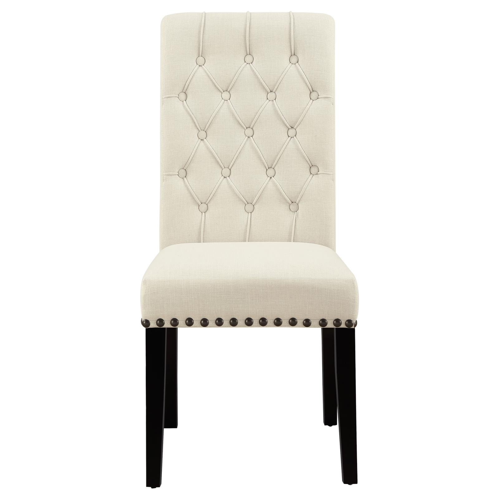 Mapleton Beige Tufted Back Upholstered Side Chairs, Set of 2 - 190162 - Bien Home Furniture & Electronics