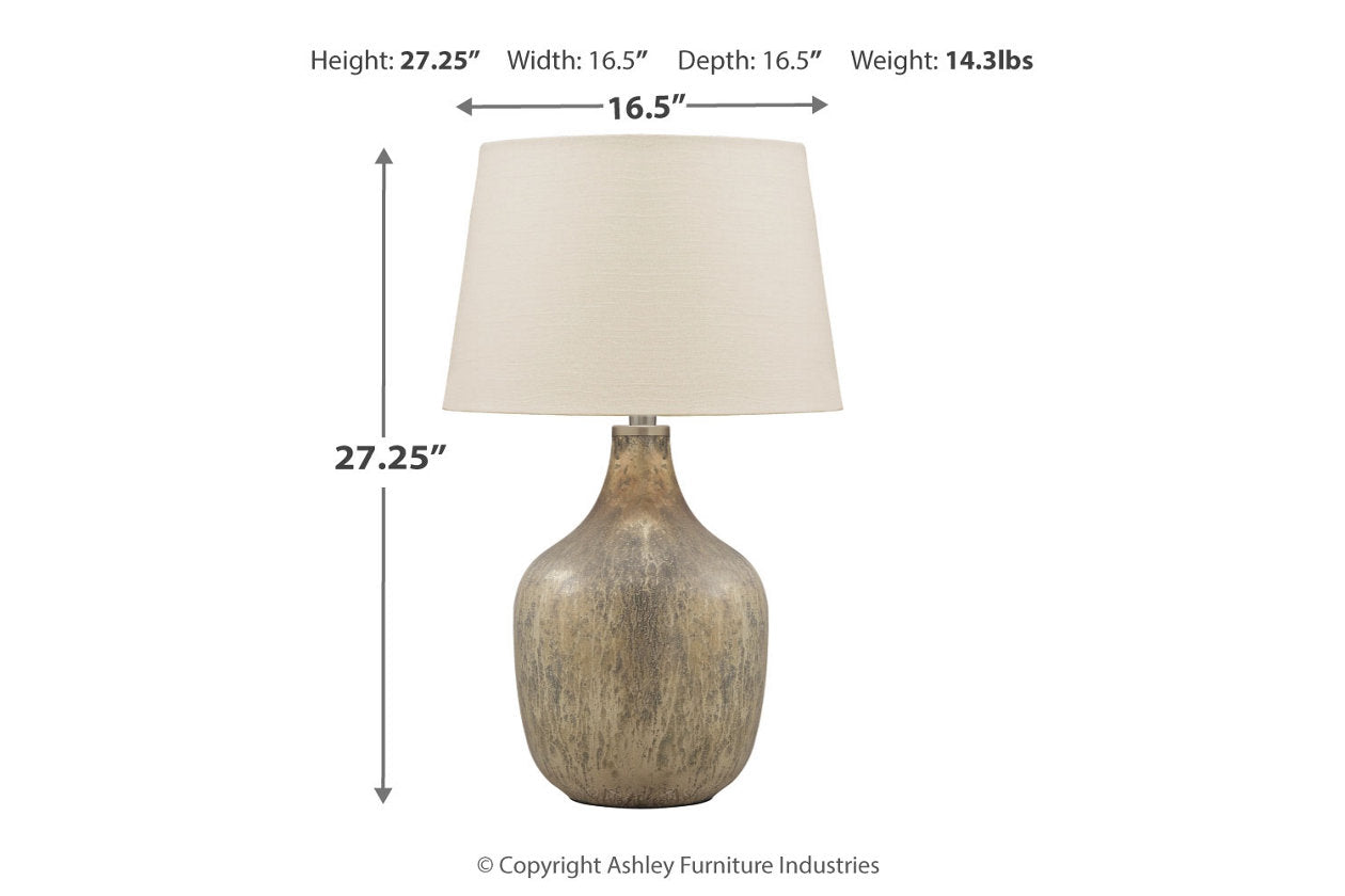 Mari Gray/Gold Finish Table Lamp - L430664 - Bien Home Furniture & Electronics