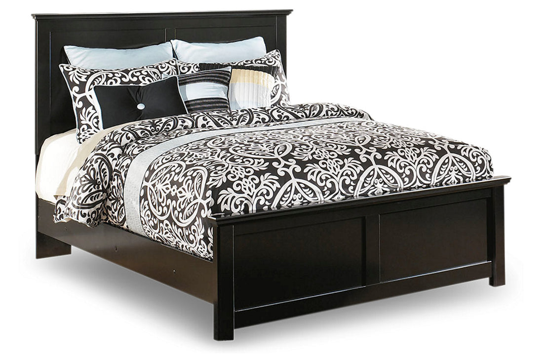 Maribel Black Queen Panel Bed - SET | B138-54 | B138-57 | B138-96 - Bien Home Furniture &amp; Electronics