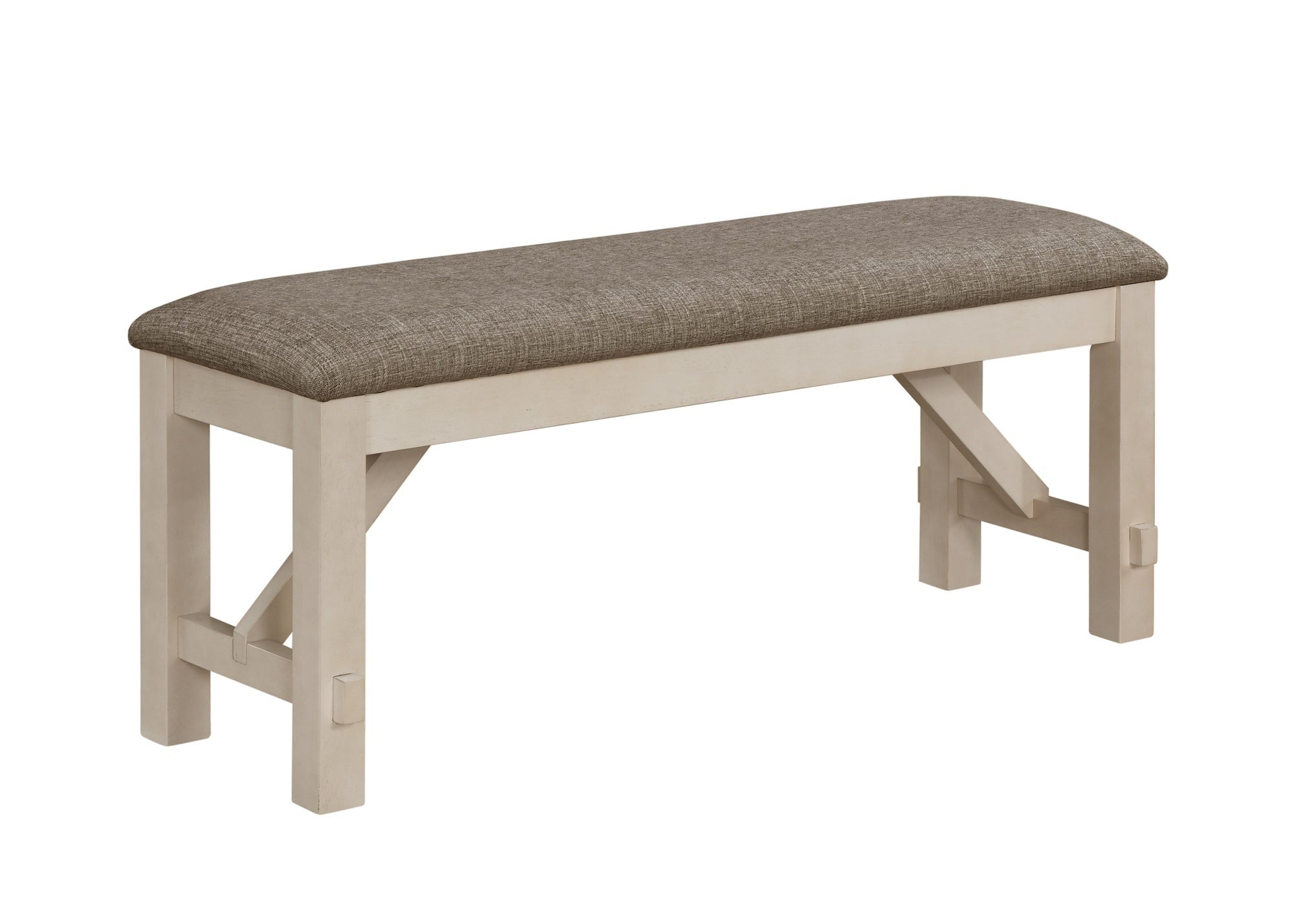 Maribelle Chalk/Gray Bench - 2158CG-BENCH - Bien Home Furniture &amp; Electronics