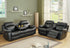 Marille Black Bonded Leather Reclining Living Room Set - SET | 9724BLK-3 | 9724BLK-2 | 9724BLK-1 - Bien Home Furniture & Electronics