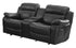 Marille Black Bonded Leather Reclining Loveseat - 9724BLK-2 - Bien Home Furniture & Electronics