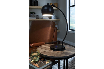 Marinel Black Desk Lamp - L206002 - Bien Home Furniture &amp; Electronics