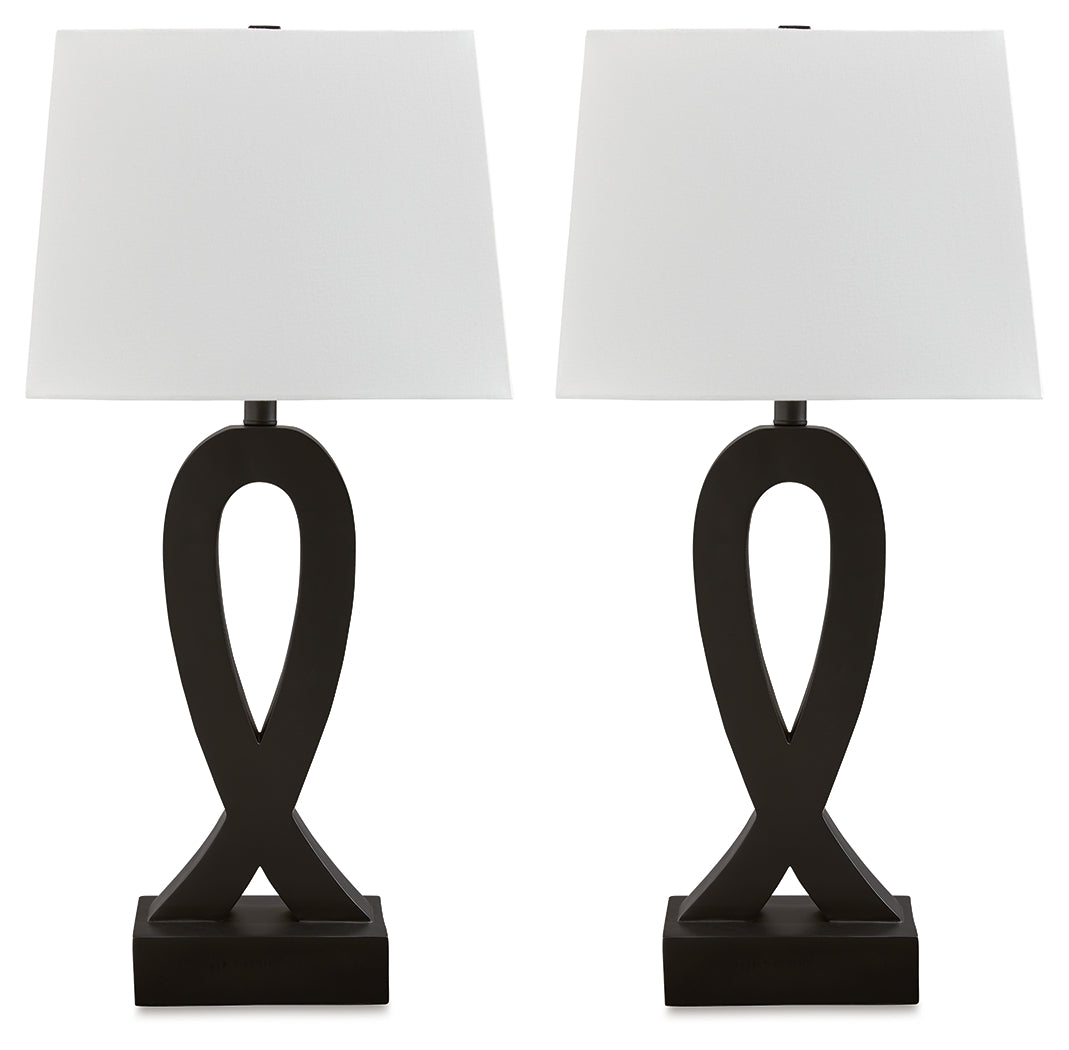 Markellton Black Table Lamp (Set of 2) - L243344 - Bien Home Furniture & Electronics