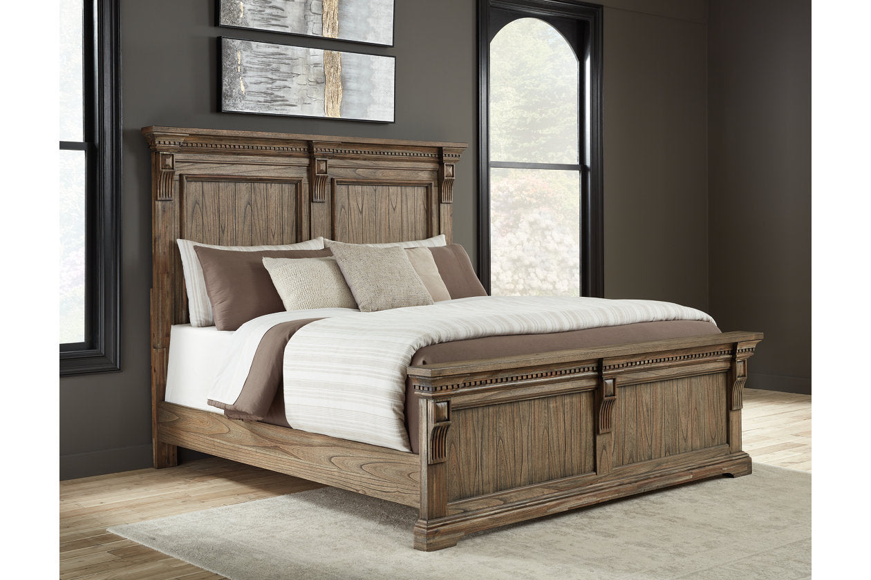 Markenburg Brown Queen Panel Bed - SET | B770-54 | B770-57 | B770-96 - Bien Home Furniture & Electronics