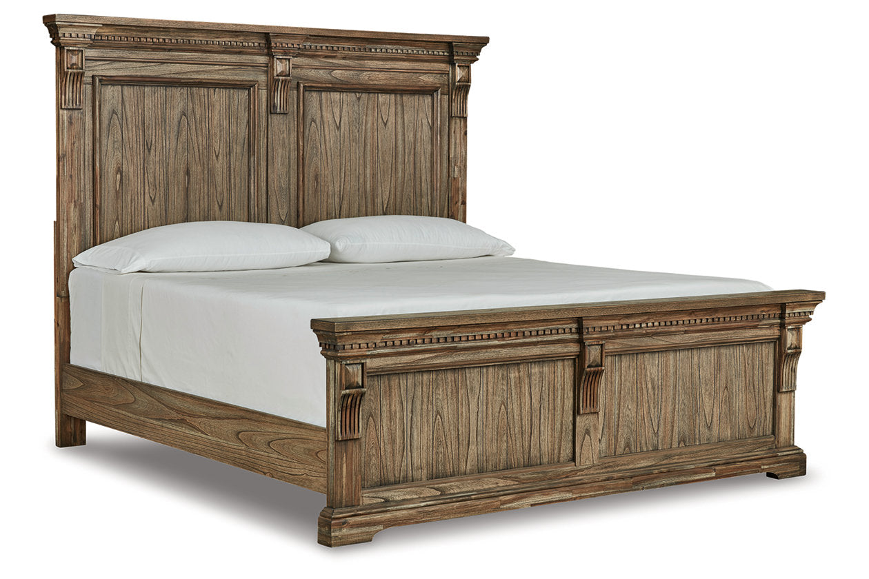 Markenburg Brown Queen Panel Bed - SET | B770-54 | B770-57 | B770-96 - Bien Home Furniture & Electronics