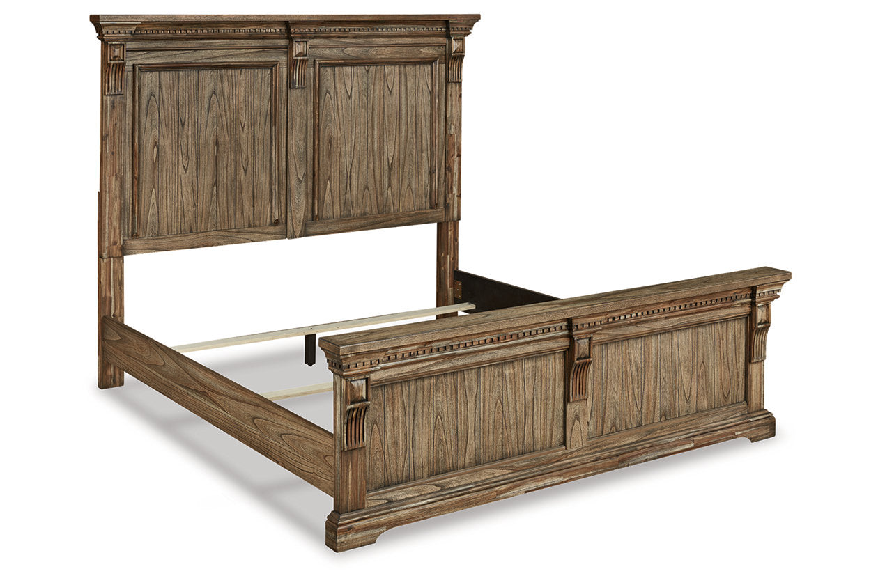 Markenburg Brown Queen Panel Bed - SET | B770-54 | B770-57 | B770-96 - Bien Home Furniture & Electronics