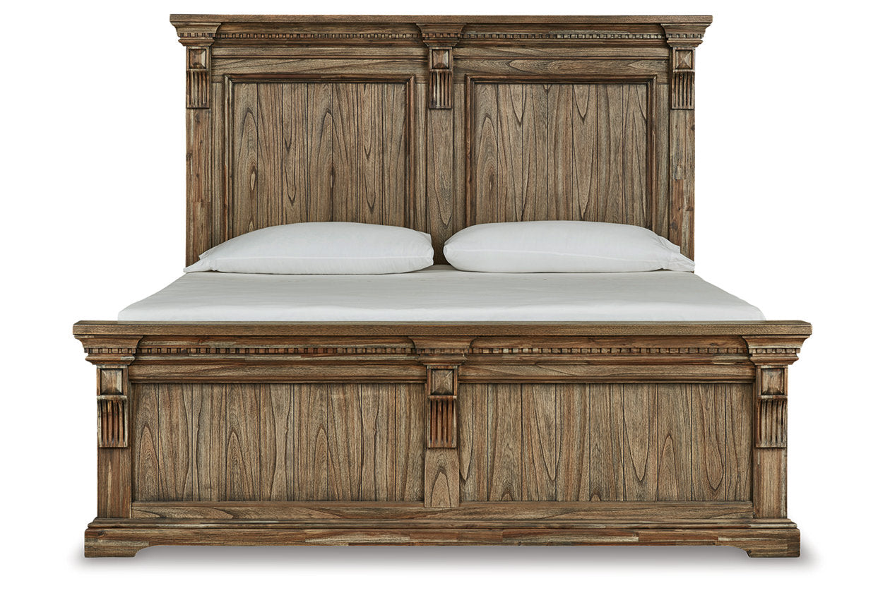 Markenburg Brown Queen Panel Bed - SET | B770-54 | B770-57 | B770-96 - Bien Home Furniture & Electronics