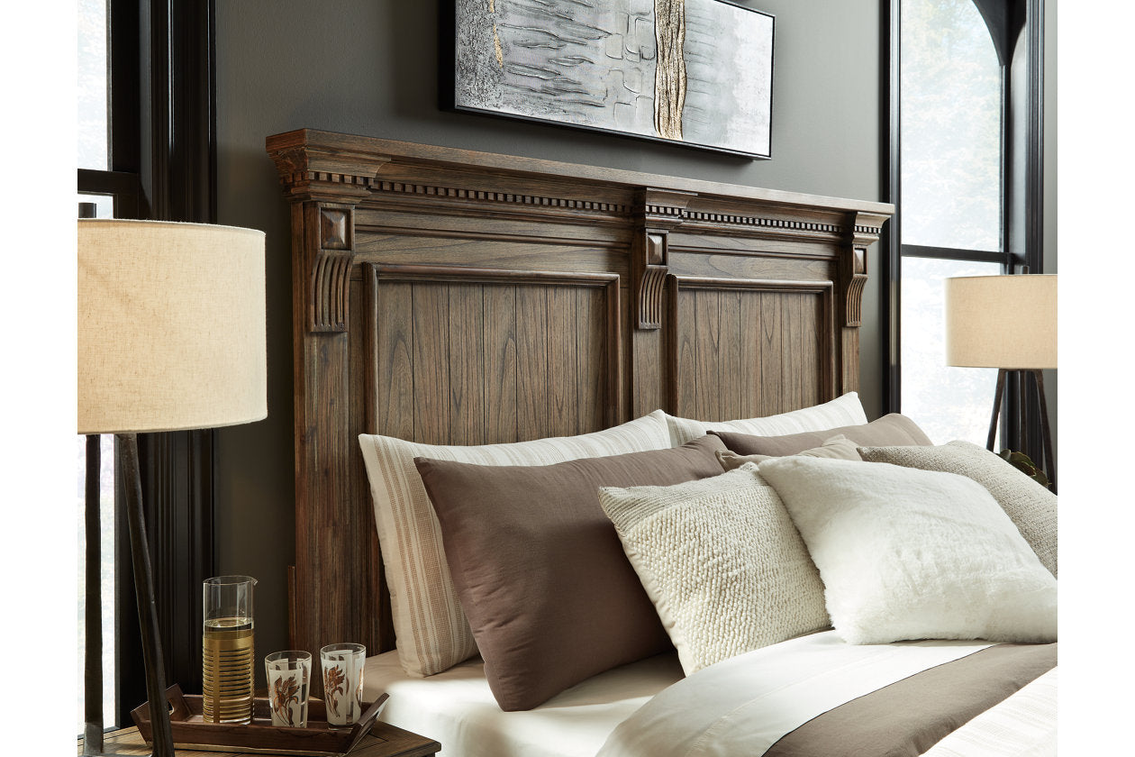 Markenburg Brown Queen Panel Bed - SET | B770-54 | B770-57 | B770-96 - Bien Home Furniture & Electronics