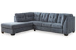 Marleton Denim 2-Piece Sectional with Chaise - 55303S1 - Bien Home Furniture & Electronics