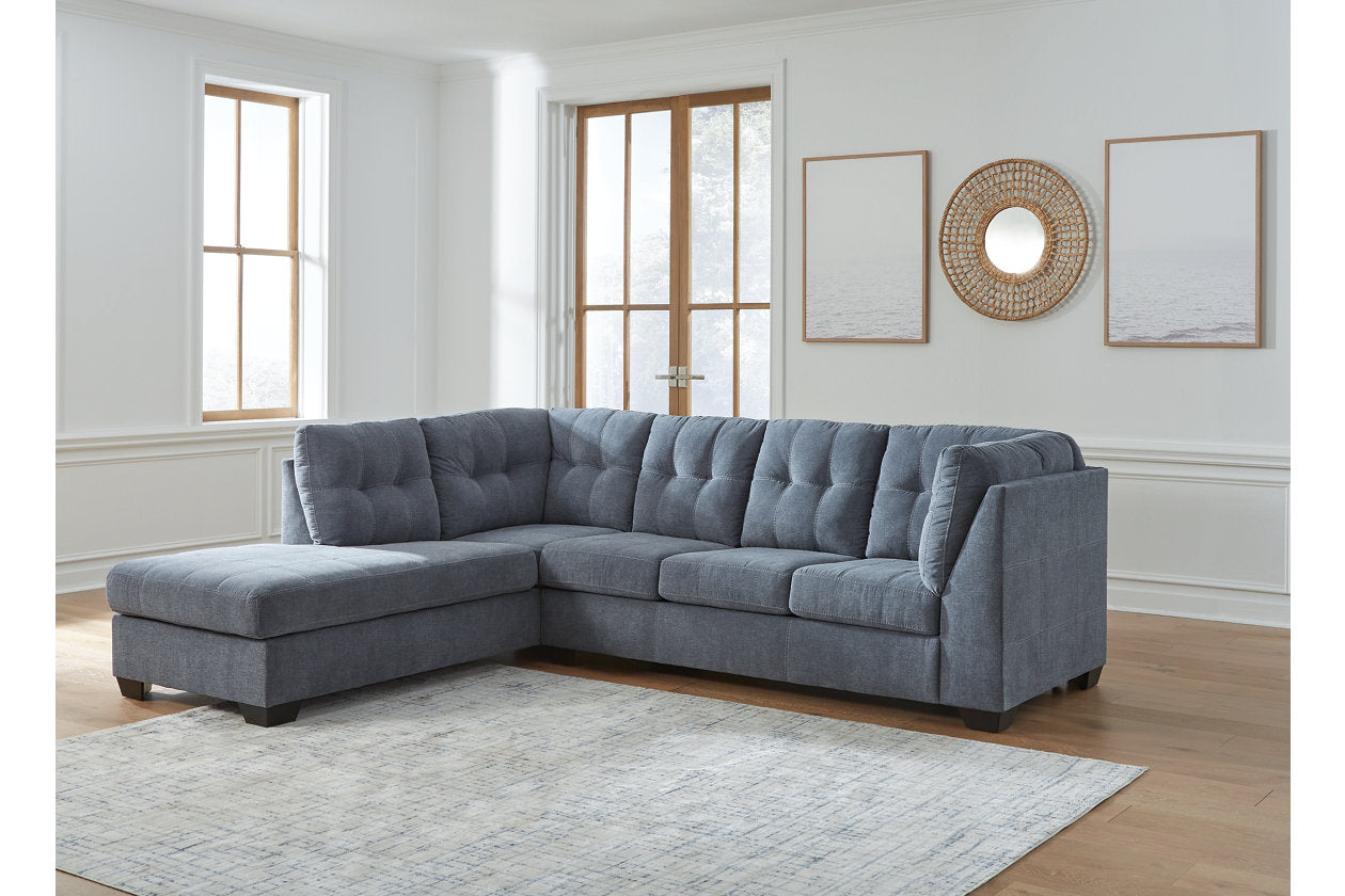 Marleton Denim 2-Piece Sectional with Chaise - 55303S1 - Bien Home Furniture & Electronics