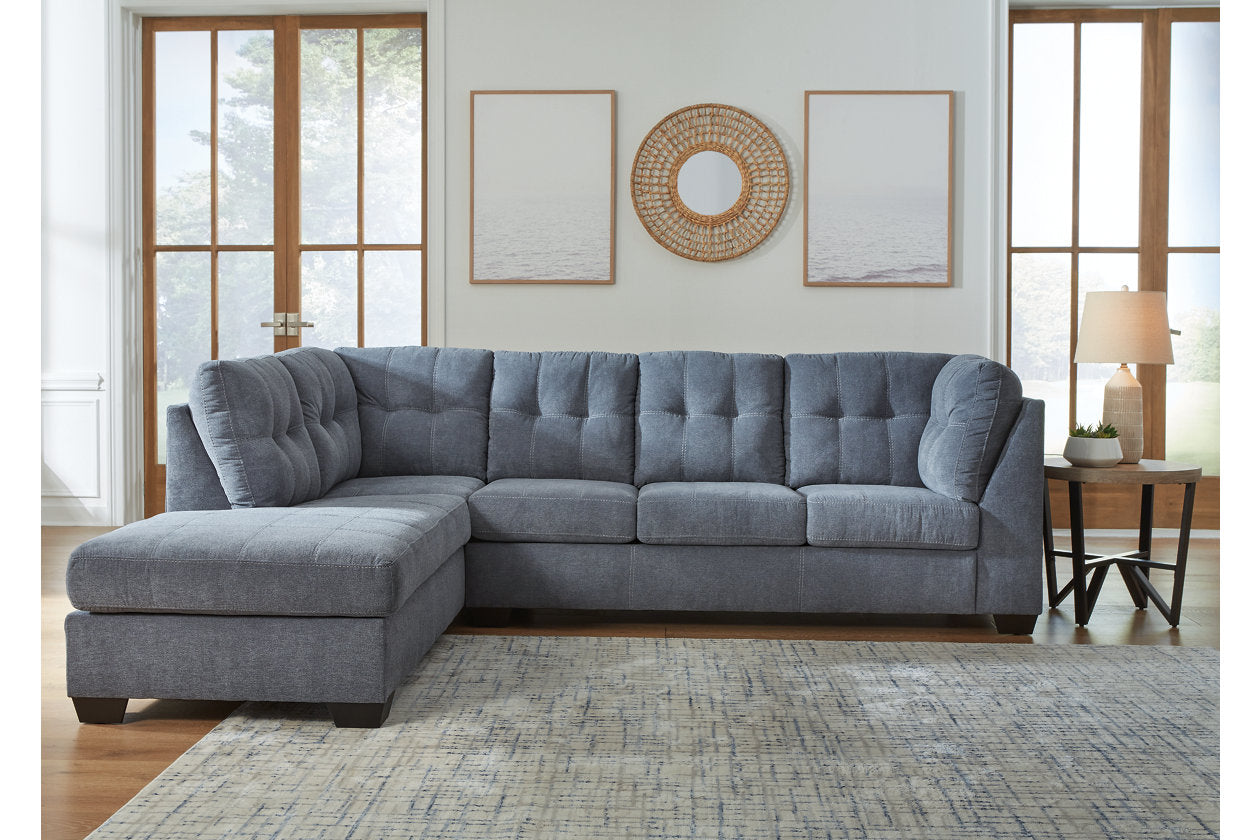 Marleton Denim 2-Piece Sectional with Chaise - 55303S1 - Bien Home Furniture & Electronics