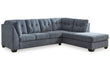 Marleton Denim 2-Piece Sleeper Sectional with Chaise - 55303S4 - Bien Home Furniture & Electronics