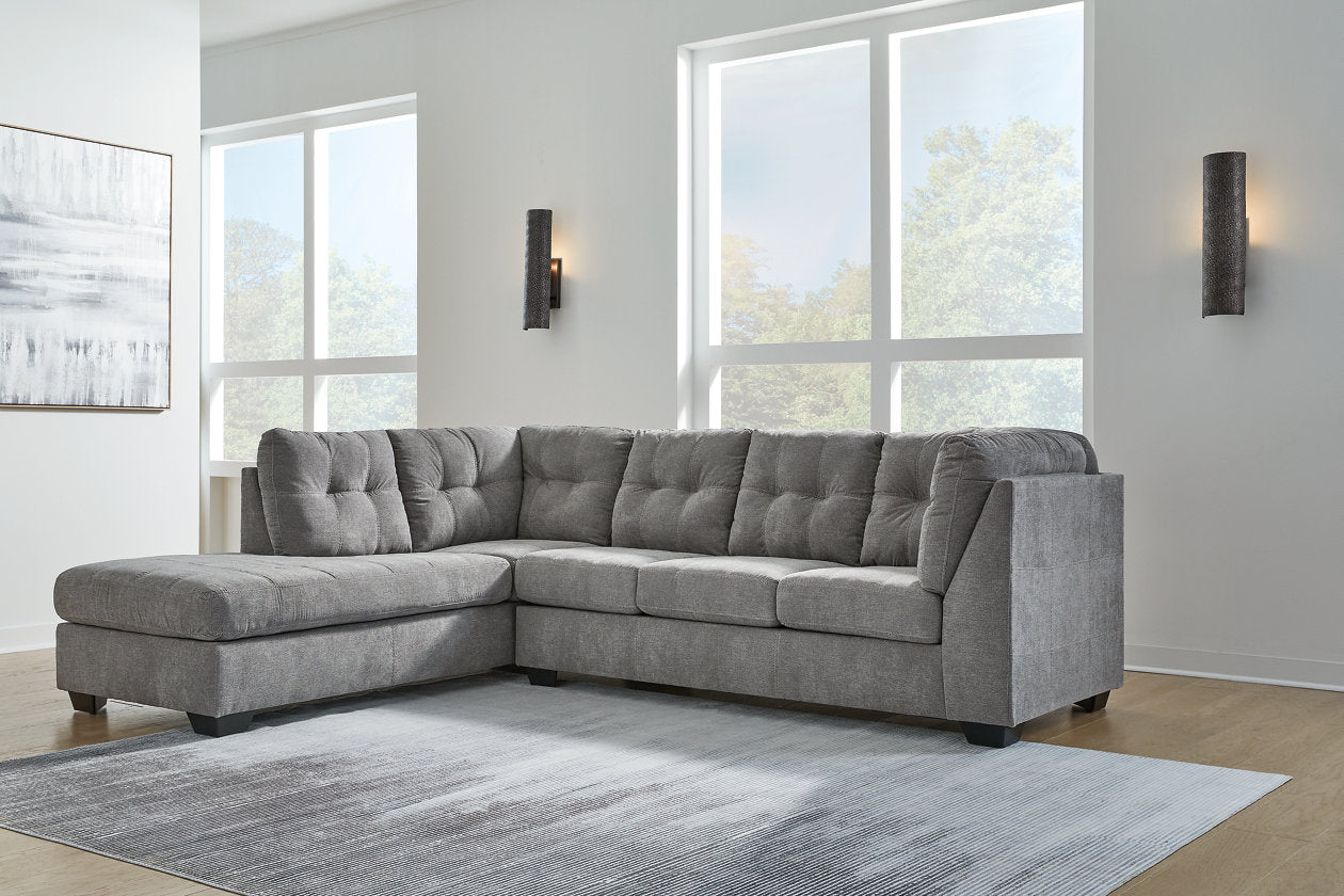 Marleton Gray 2-Piece Sectional with Chaise - 55305S1 - Bien Home Furniture & Electronics