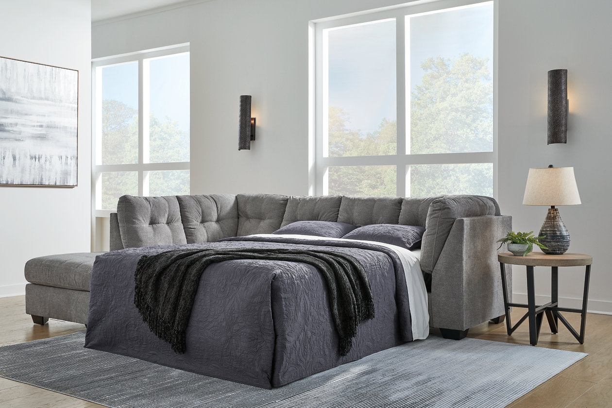 Marleton Gray 2-Piece Sleeper Sectional with Chaise - 55305S3 - Bien Home Furniture & Electronics