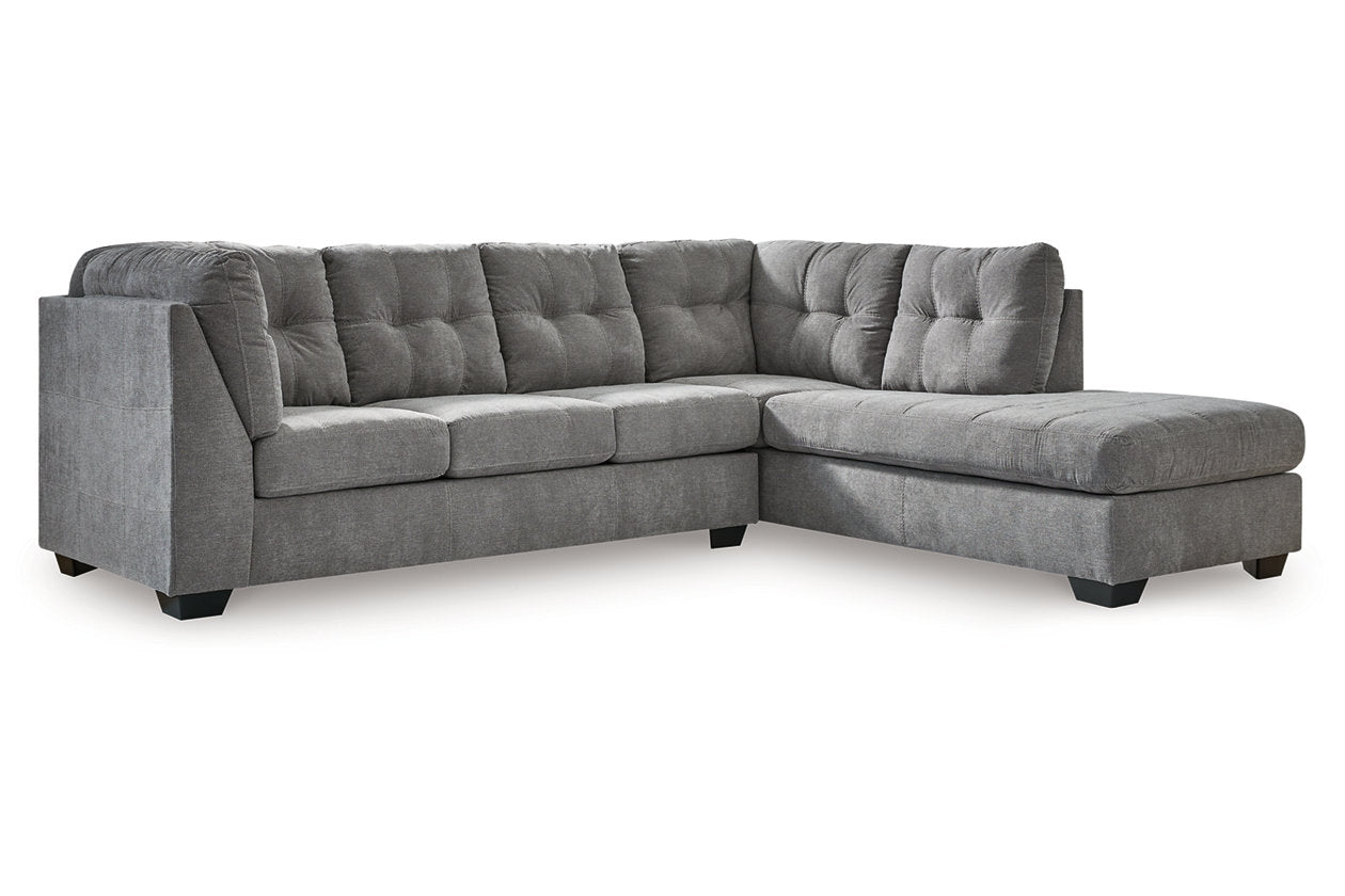 Marleton Gray 2-Piece Sleeper Sectional with Chaise - 55305S4 - Bien Home Furniture &amp; Electronics