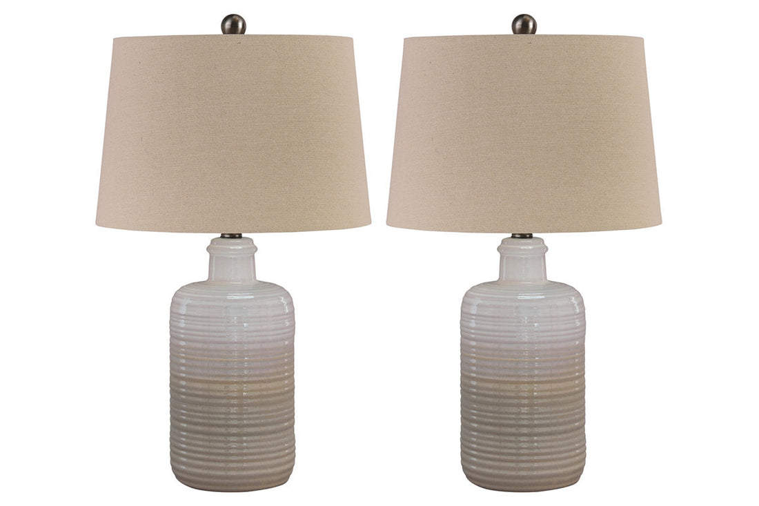 Marnina Taupe Table Lamp, Set of 2 - L121854 - Bien Home Furniture &amp; Electronics