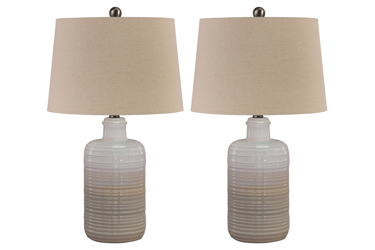 Marnina Taupe Table Lamp, Set of 2 - L121854 - Bien Home Furniture & Electronics