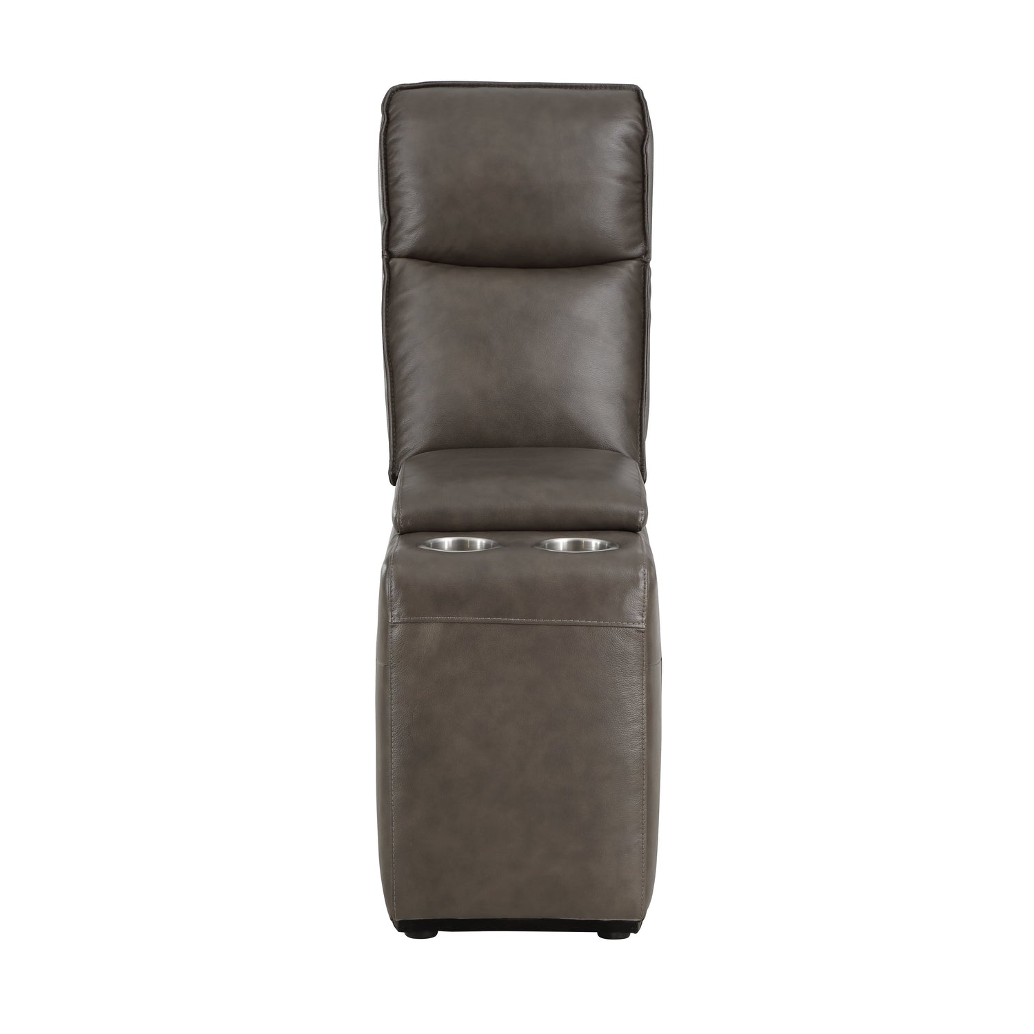 Maroni Dark Brown Leather 6-Piece Modular Power Reclining Sectional - 8259RFDB*6SCPWH - Bien Home Furniture & Electronics