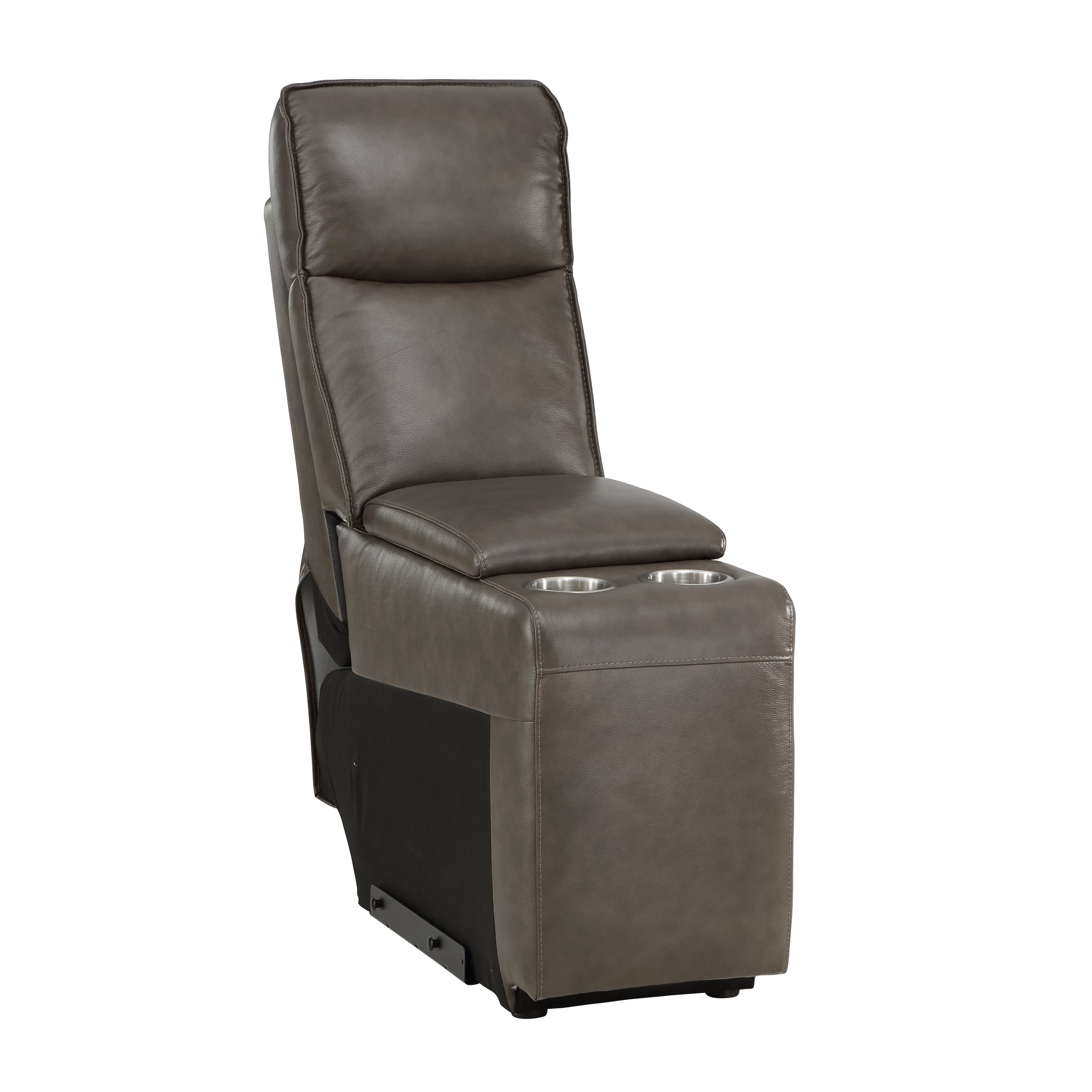 Maroni Dark Brown Leather 6-Piece Modular Power Reclining Sectional - 8259RFDB*6SCPWH - Bien Home Furniture & Electronics
