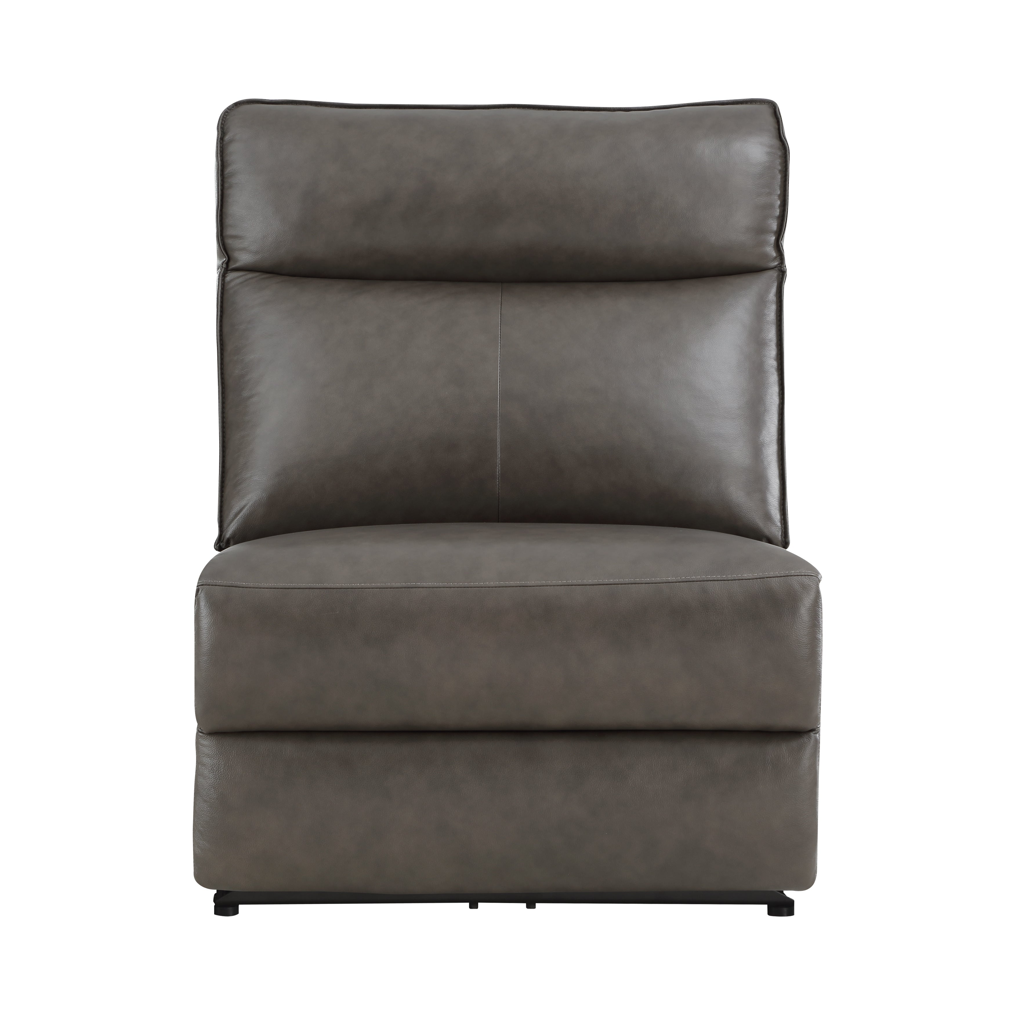 Maroni Dark Brown Leather 6-Piece Modular Power Reclining Sectional - 8259RFDB*6SCPWH - Bien Home Furniture & Electronics