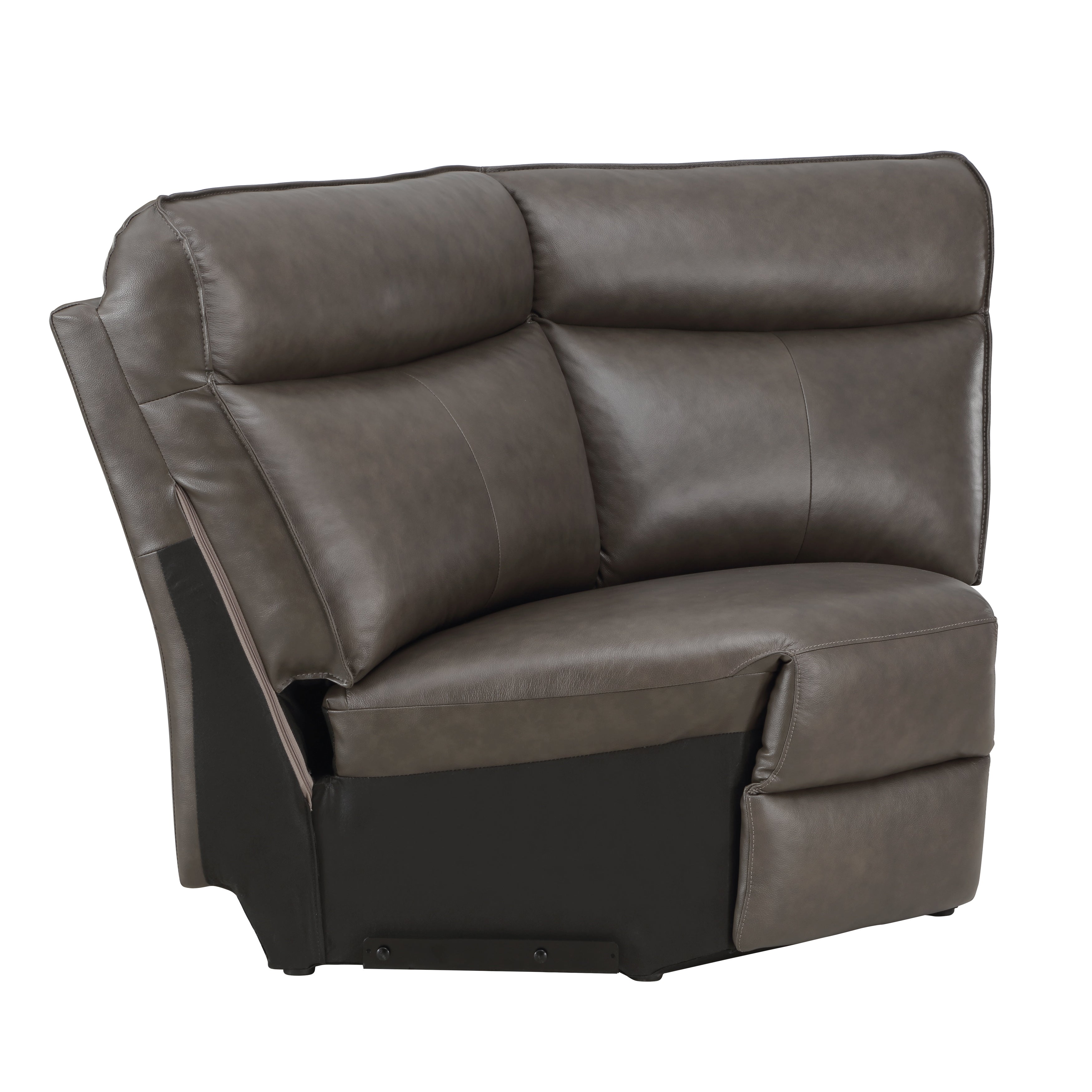 Maroni Dark Brown Leather 6-Piece Modular Power Reclining Sectional - 8259RFDB*6SCPWH - Bien Home Furniture & Electronics