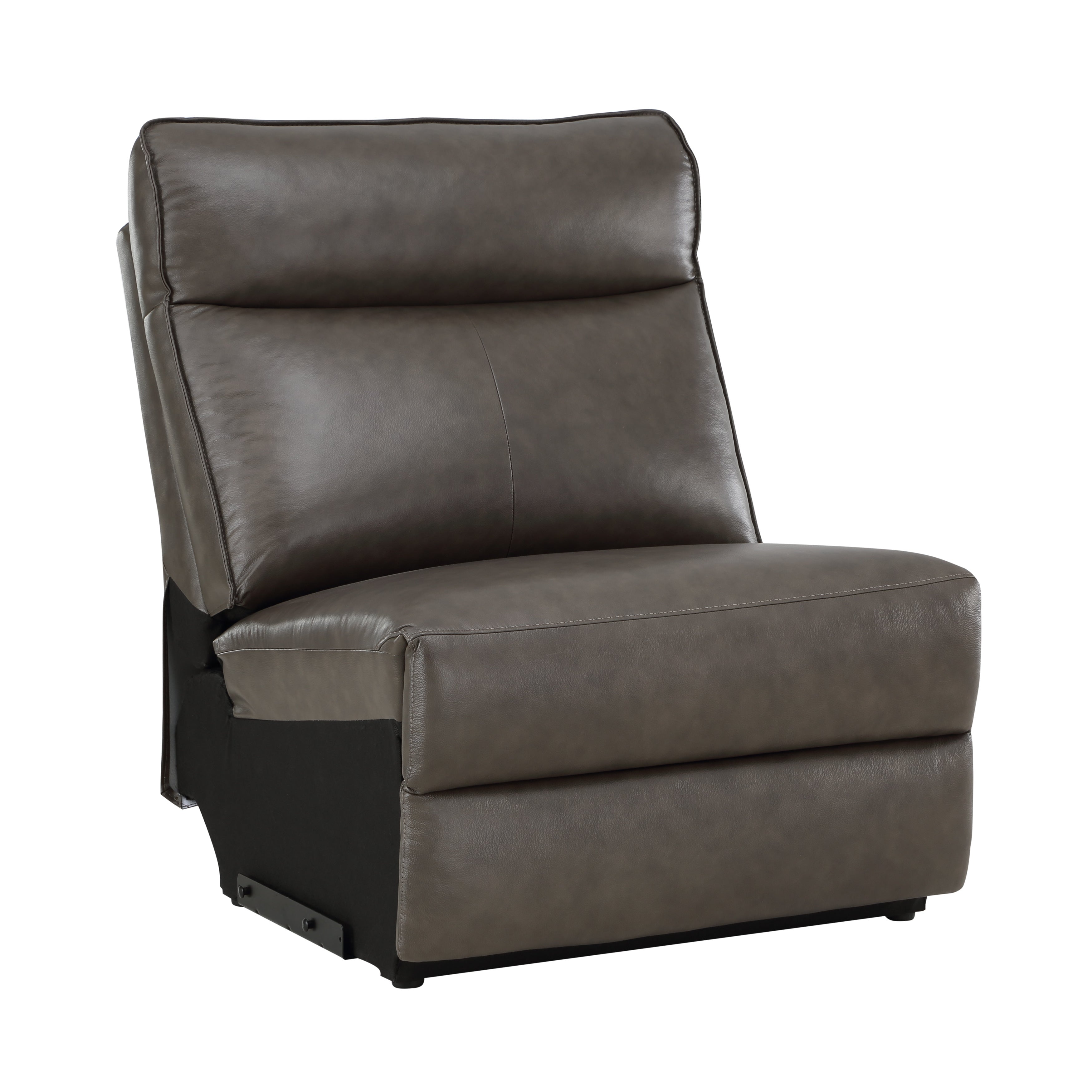 Maroni Dark Brown Leather 6-Piece Modular Power Reclining Sectional - 8259RFDB*6SCPWH - Bien Home Furniture & Electronics