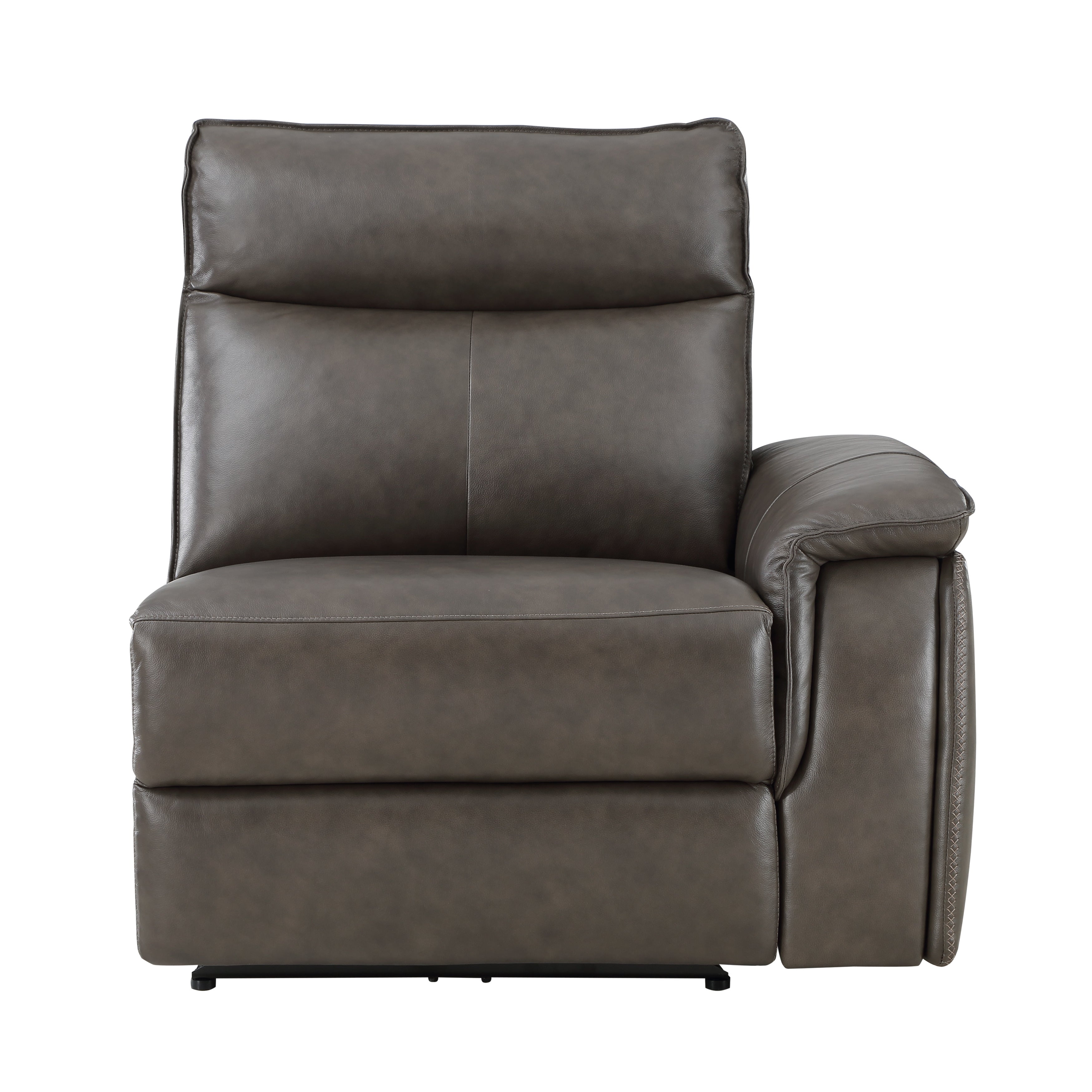 Maroni Dark Brown Leather 6-Piece Modular Power Reclining Sectional - 8259RFDB*6SCPWH - Bien Home Furniture & Electronics
