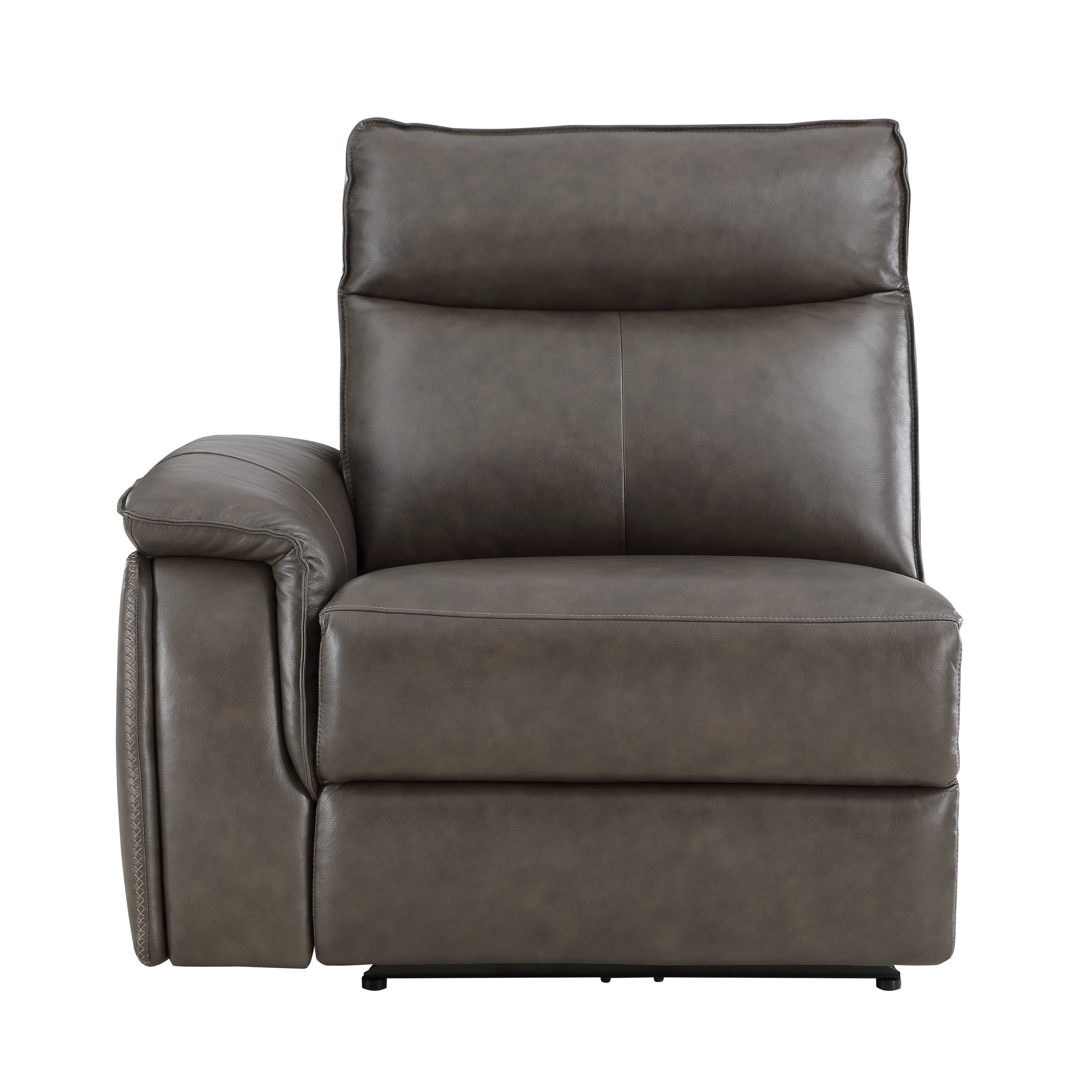 Maroni Dark Brown Leather 6-Piece Modular Power Reclining Sectional - 8259RFDB*6SCPWH - Bien Home Furniture & Electronics