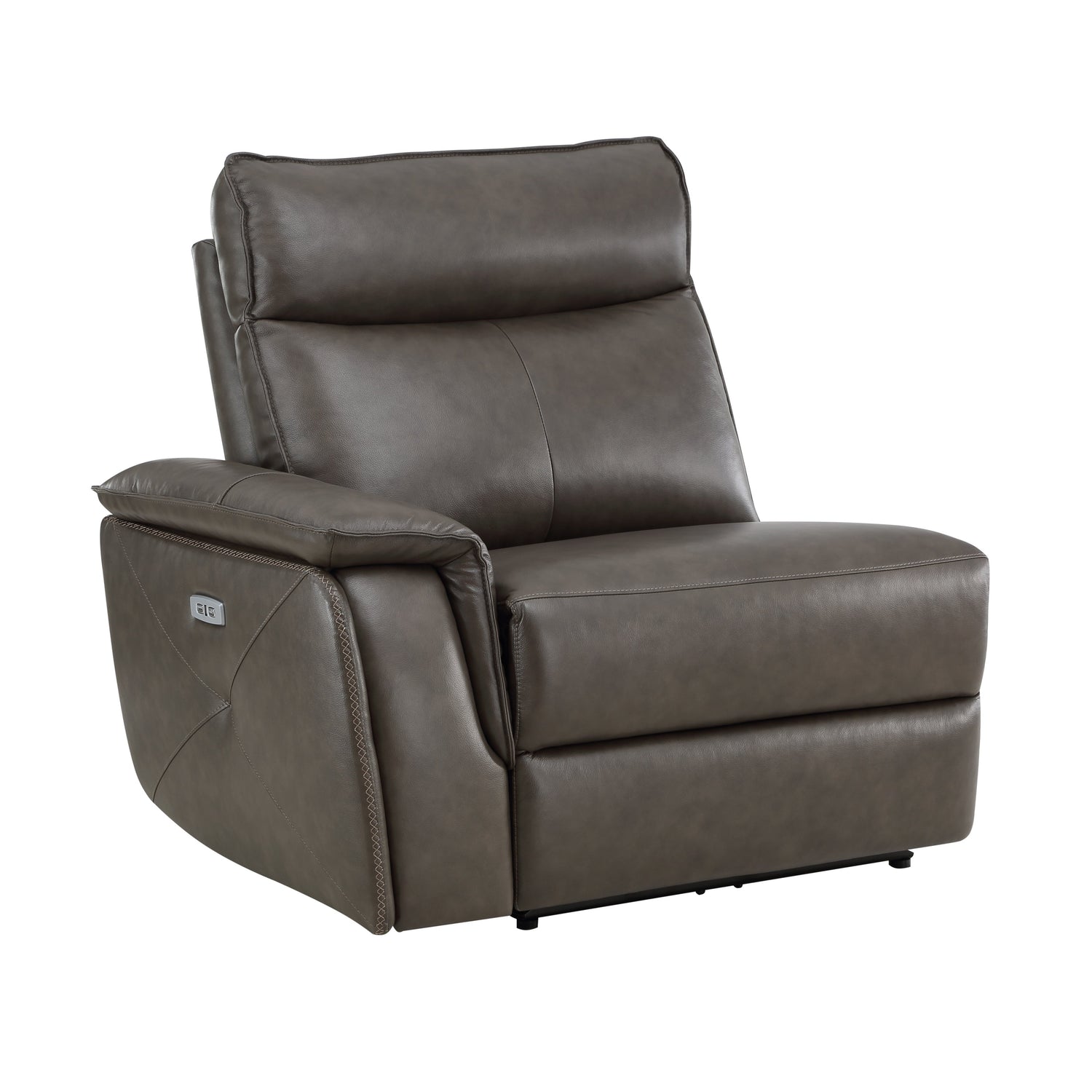 Maroni Dark Brown Leather 6-Piece Modular Power Reclining Sectional - 8259RFDB*6SCPWH - Bien Home Furniture & Electronics