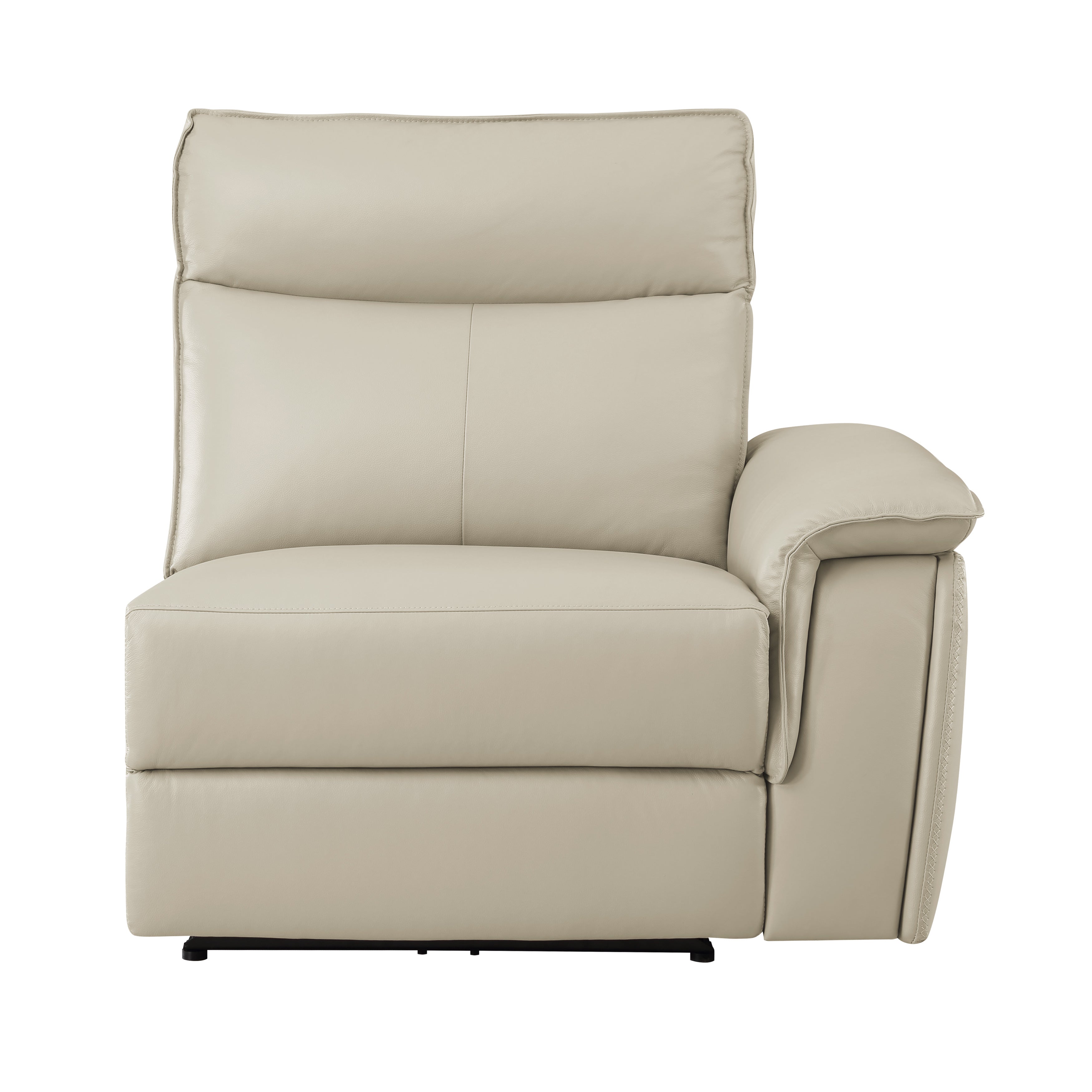 Maroni Taupe Leather 6-Piece Modular Power Reclining Sectional - 8259RFTP*6SCPWH - Bien Home Furniture & Electronics