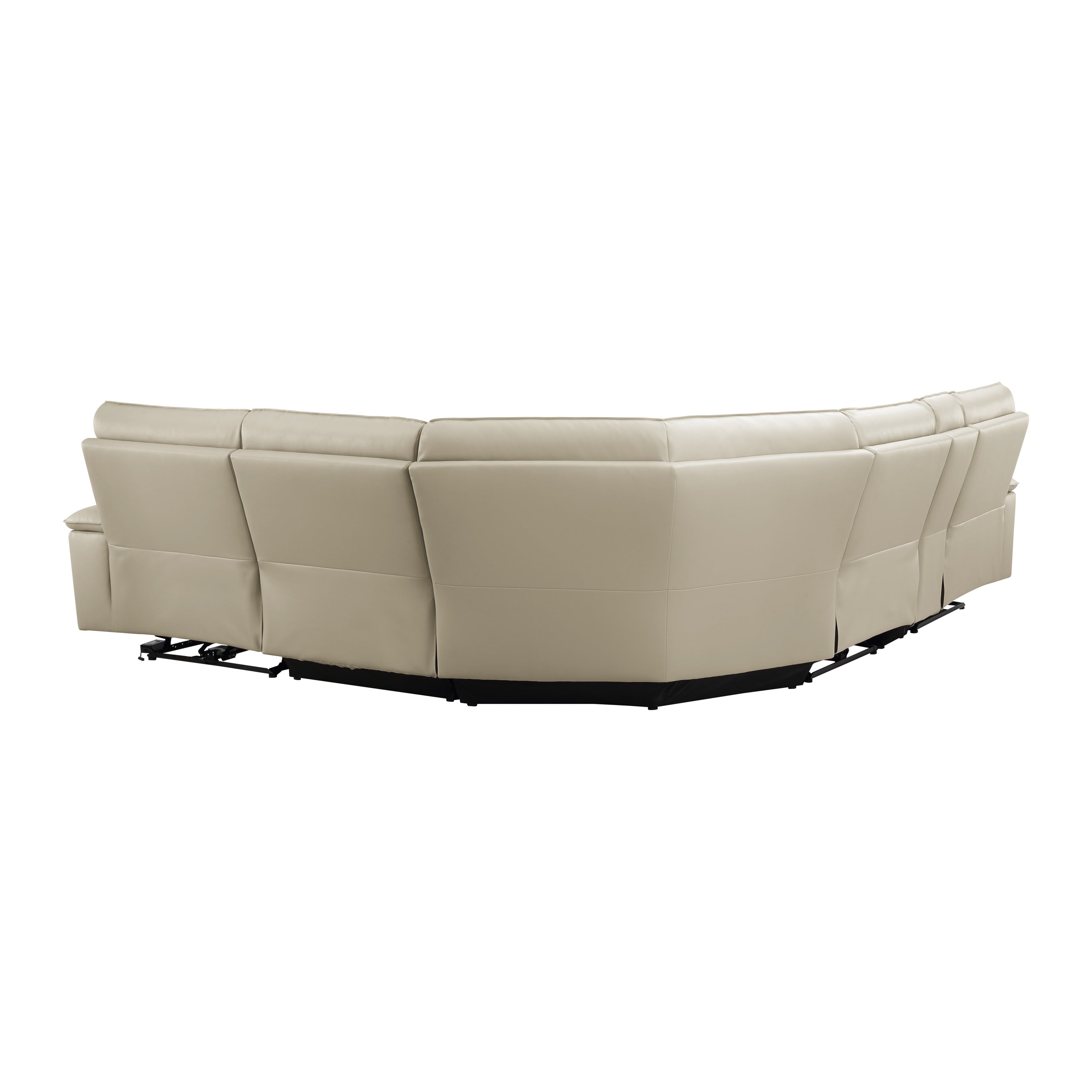 Maroni Taupe Leather 6-Piece Modular Power Reclining Sectional - 8259RFTP*6SCPWH - Bien Home Furniture & Electronics