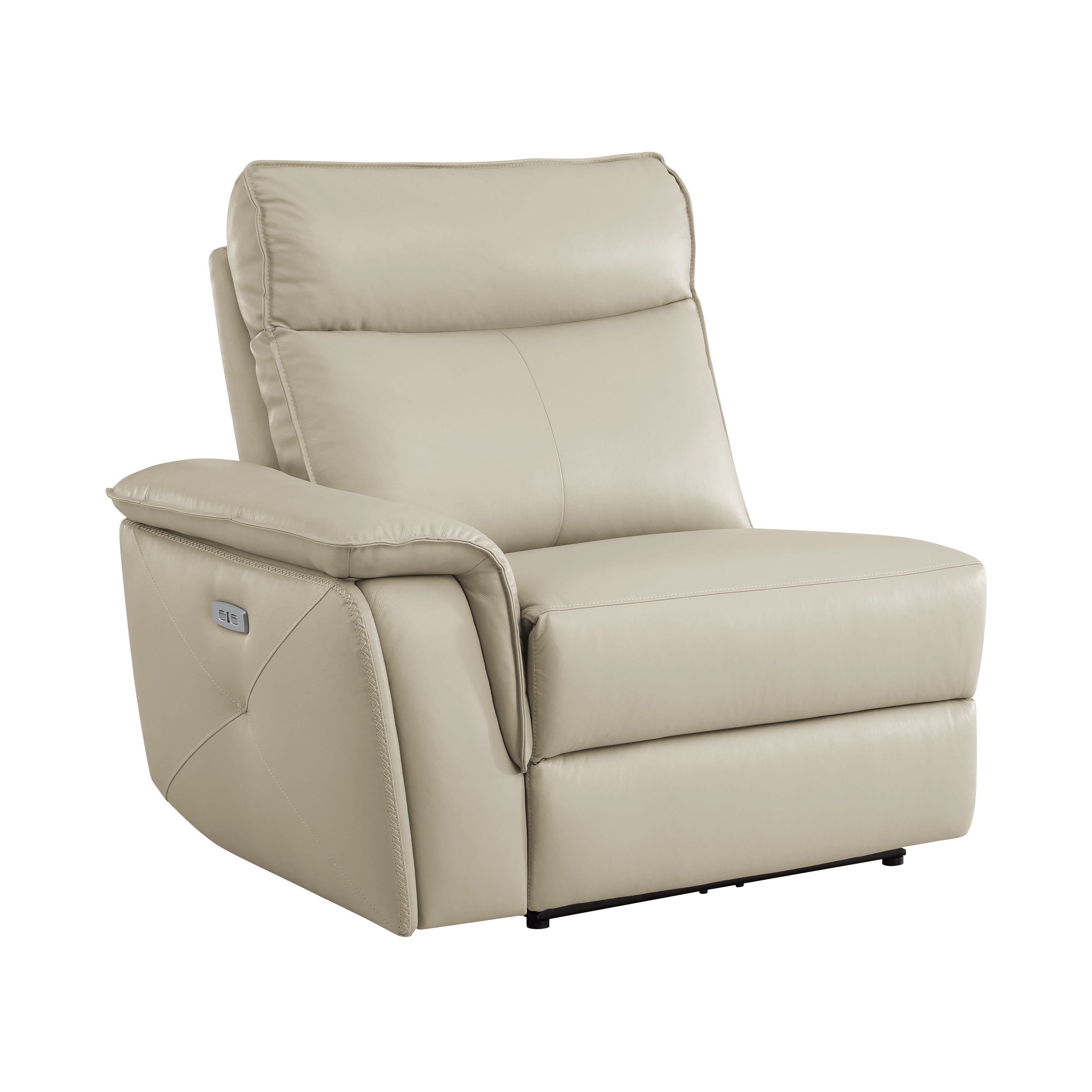 Maroni Taupe Leather 6-Piece Modular Power Reclining Sectional - 8259RFTP*6SCPWH - Bien Home Furniture & Electronics