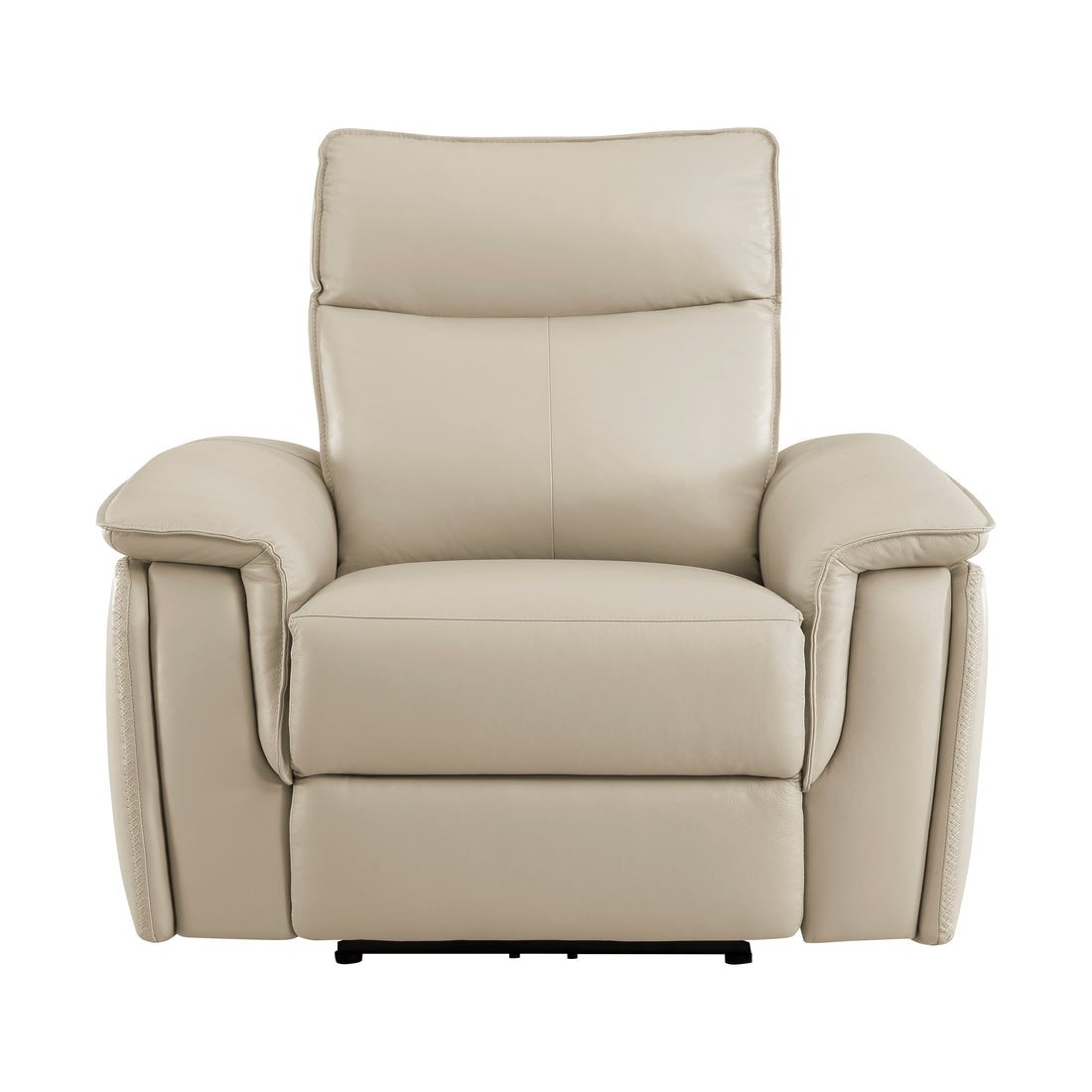 Maroni Taupe Leather Power Reclining Chair - 8259RFTP-1PWH - Bien Home Furniture &amp; Electronics