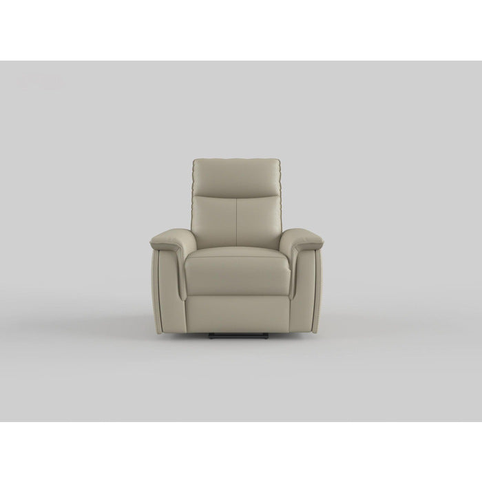 Maroni Taupe Leather Power Reclining Chair - 8259RFTP-1PWH - Bien Home Furniture &amp; Electronics