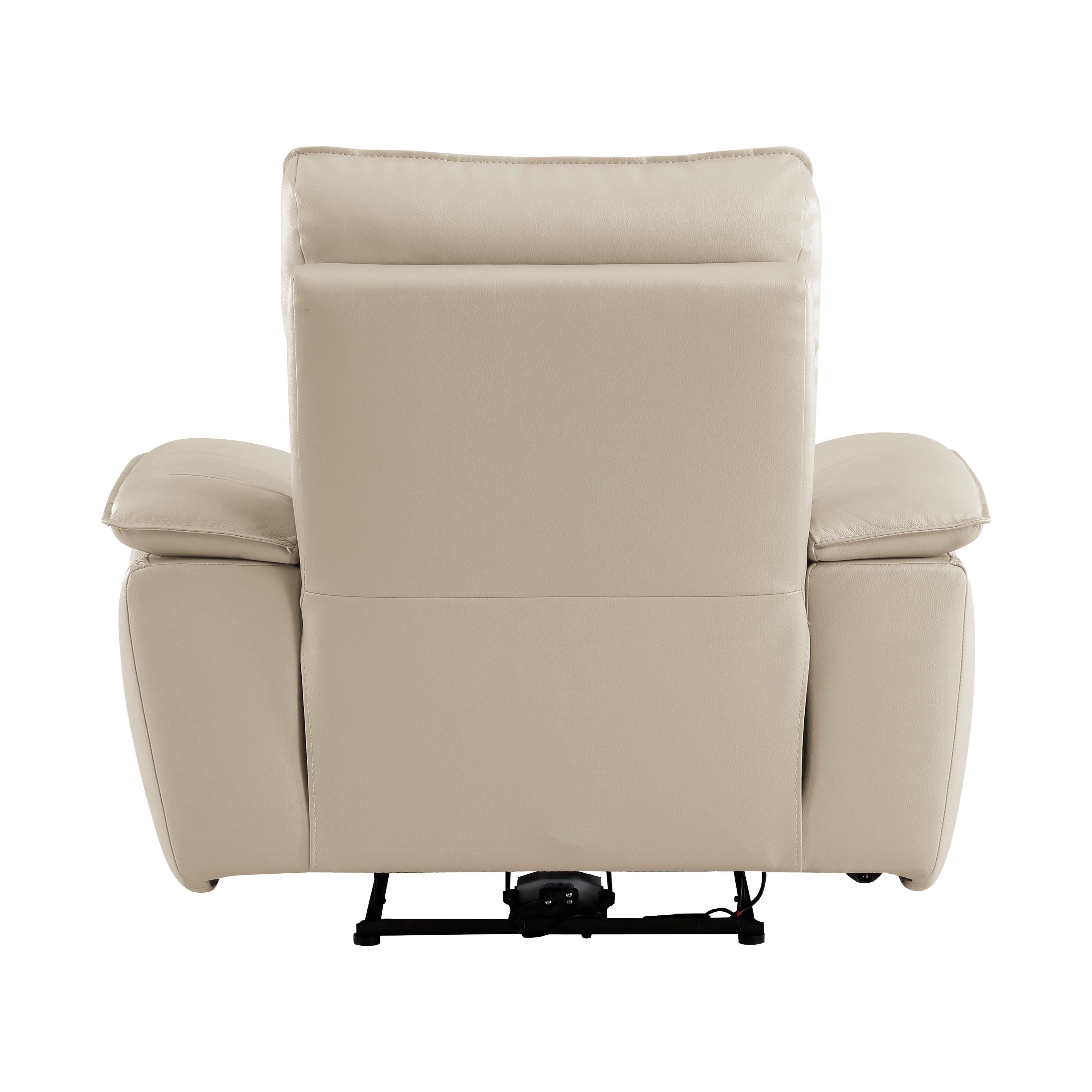 Maroni Taupe Leather Power Reclining Chair - 8259RFTP-1PWH - Bien Home Furniture & Electronics